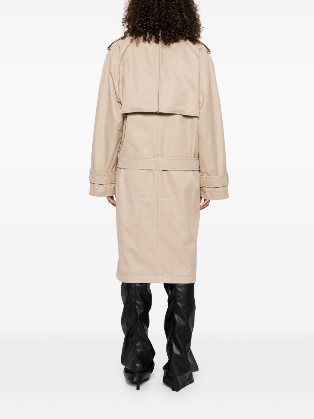 double-breasted trench coat - 4