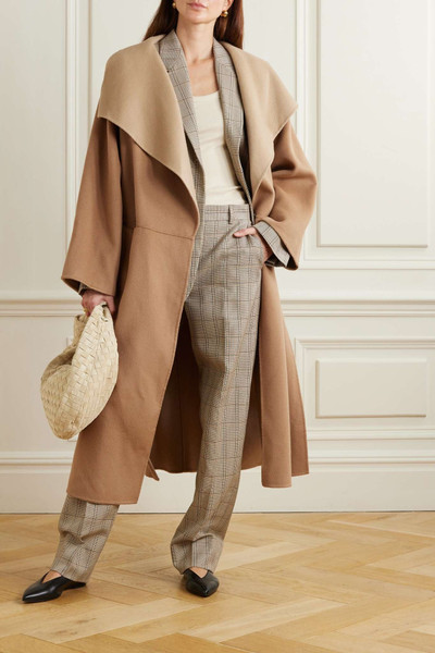 Totême Oversized two-tone wool and cashmere-blend coat outlook