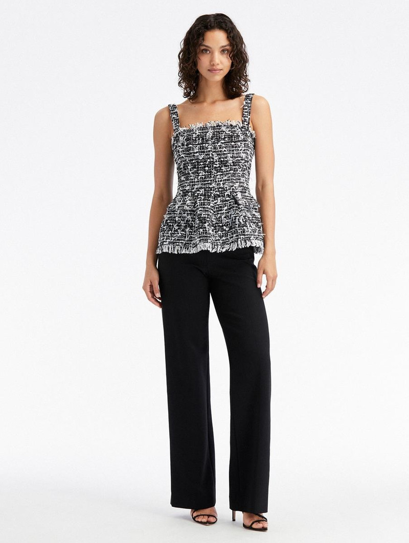 Oscar de la Renta EYELASH TWEED BLOUSE outlook