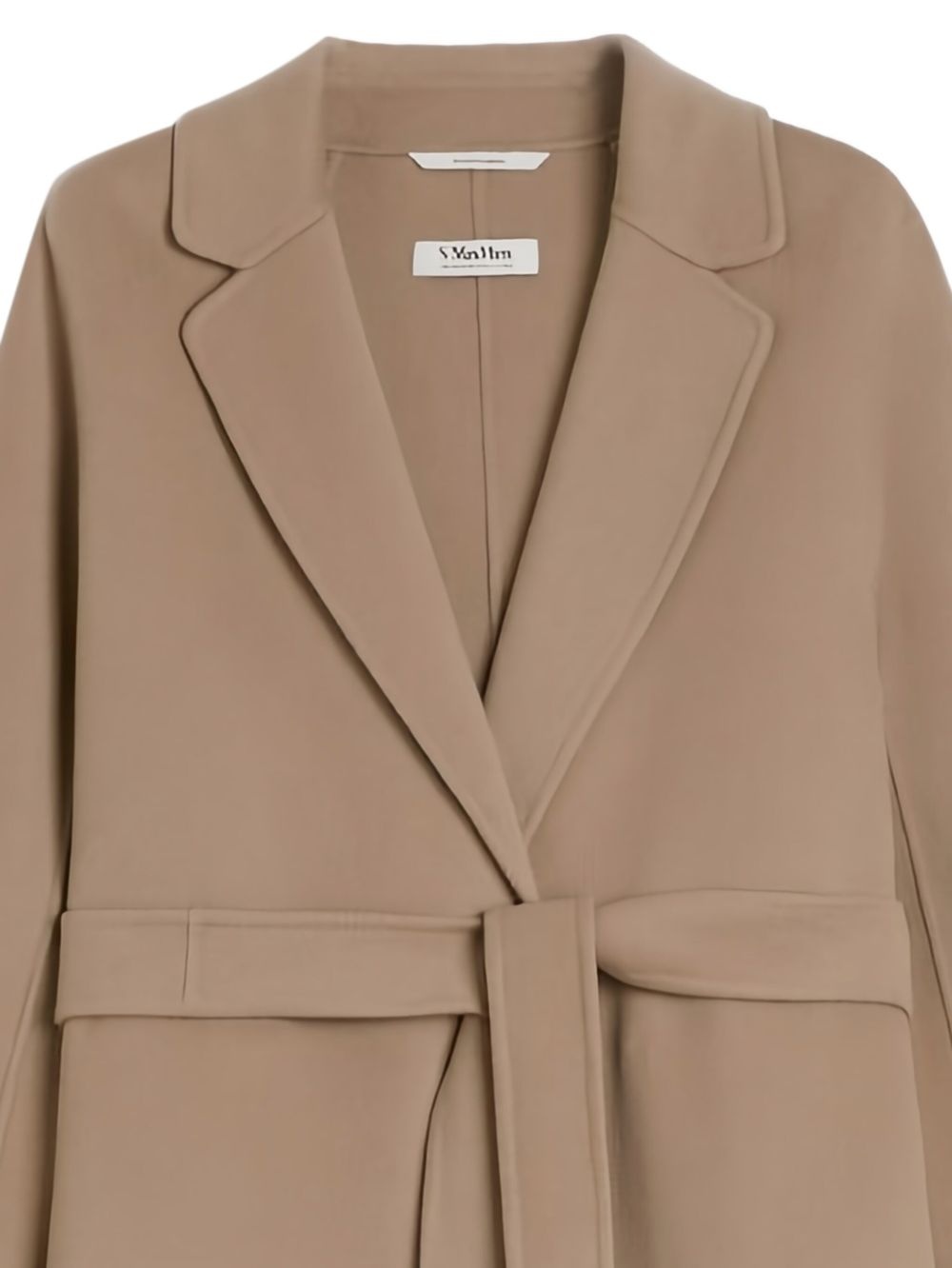 belted wool coat - 5
