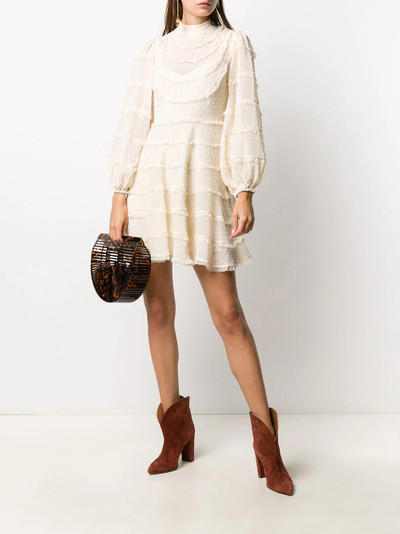 Zimmermann lace layered mini dress outlook