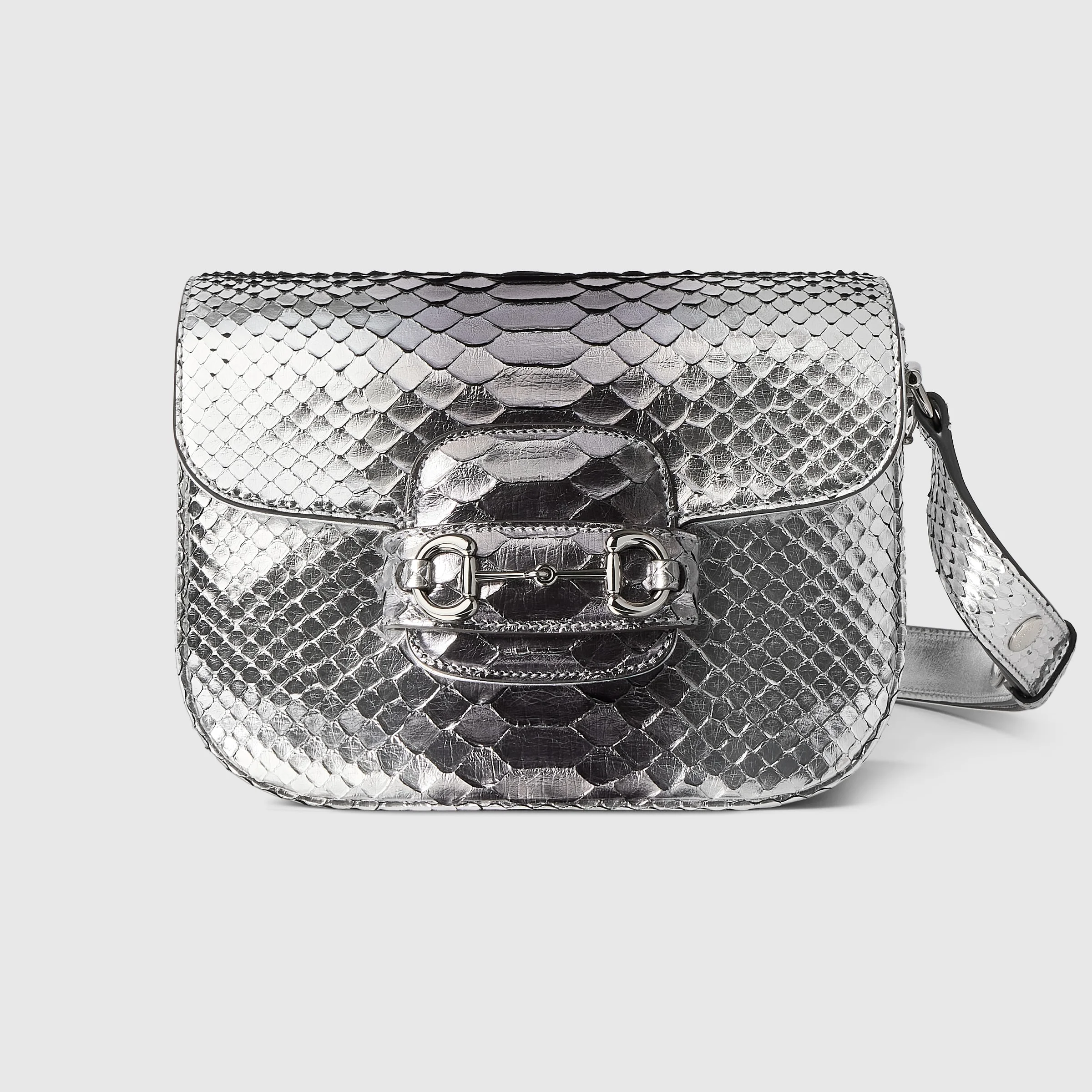 Gucci Horsebit 1955 Aura python mini shoulder bag - 1