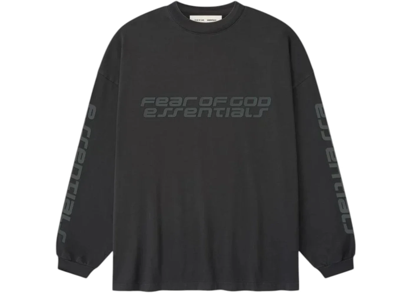 Fear of God Essentials 90's Long Sleeve Tee Vintage Black - 1