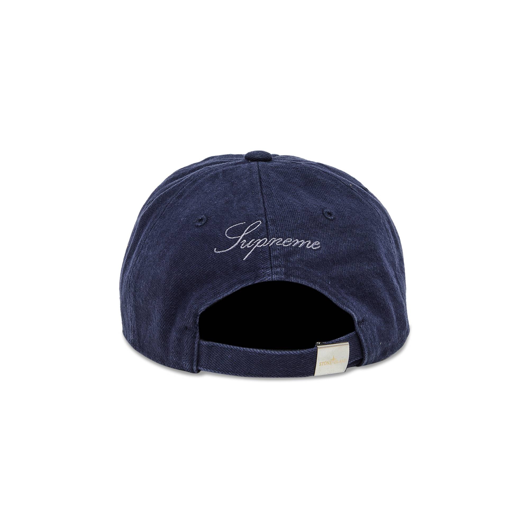 Supreme Supreme x Stone Island Denim 6-Panel 'Navy' | REVERSIBLE