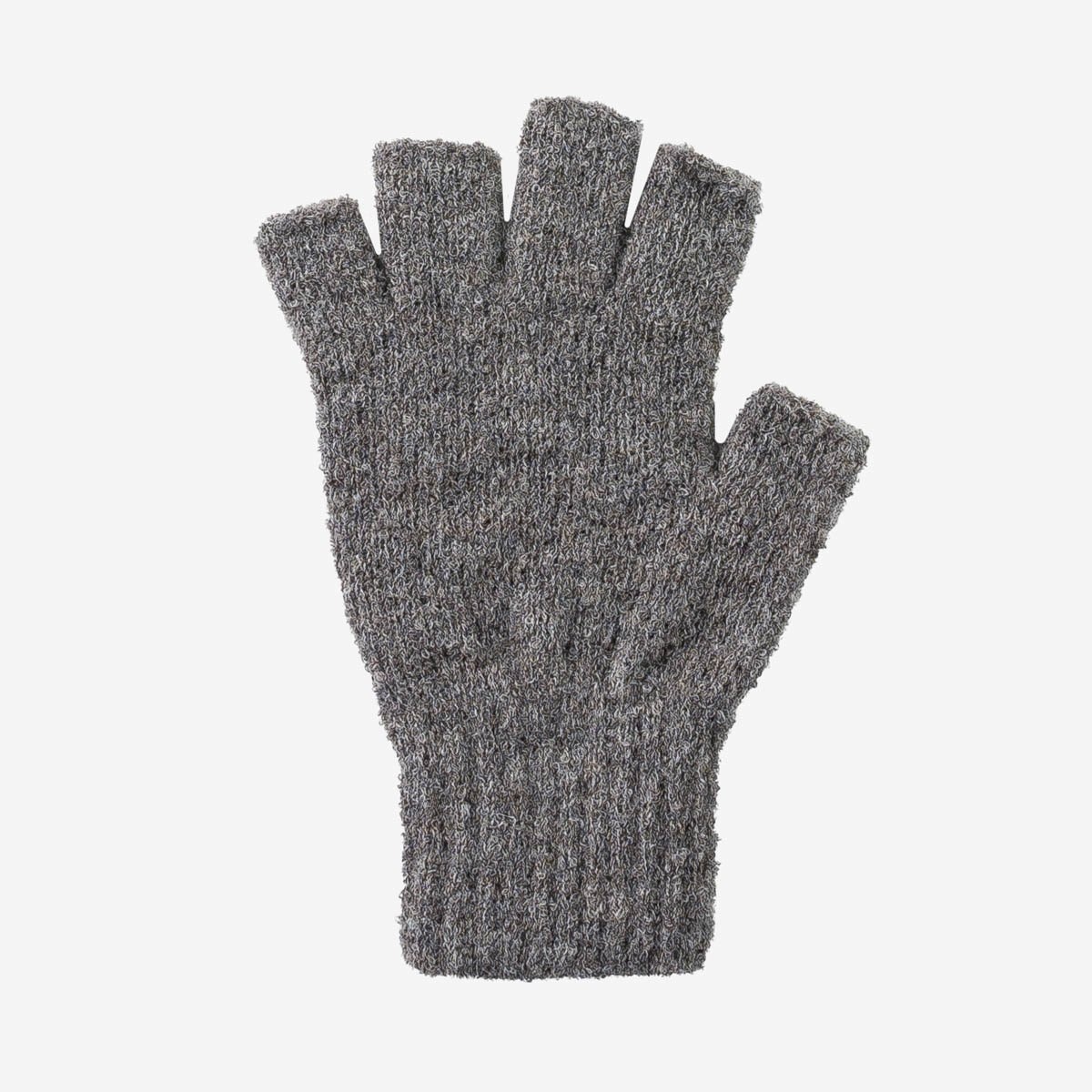 DEC-GLV-LGR Decka Fingerless Gloves - Light Grey - 1
