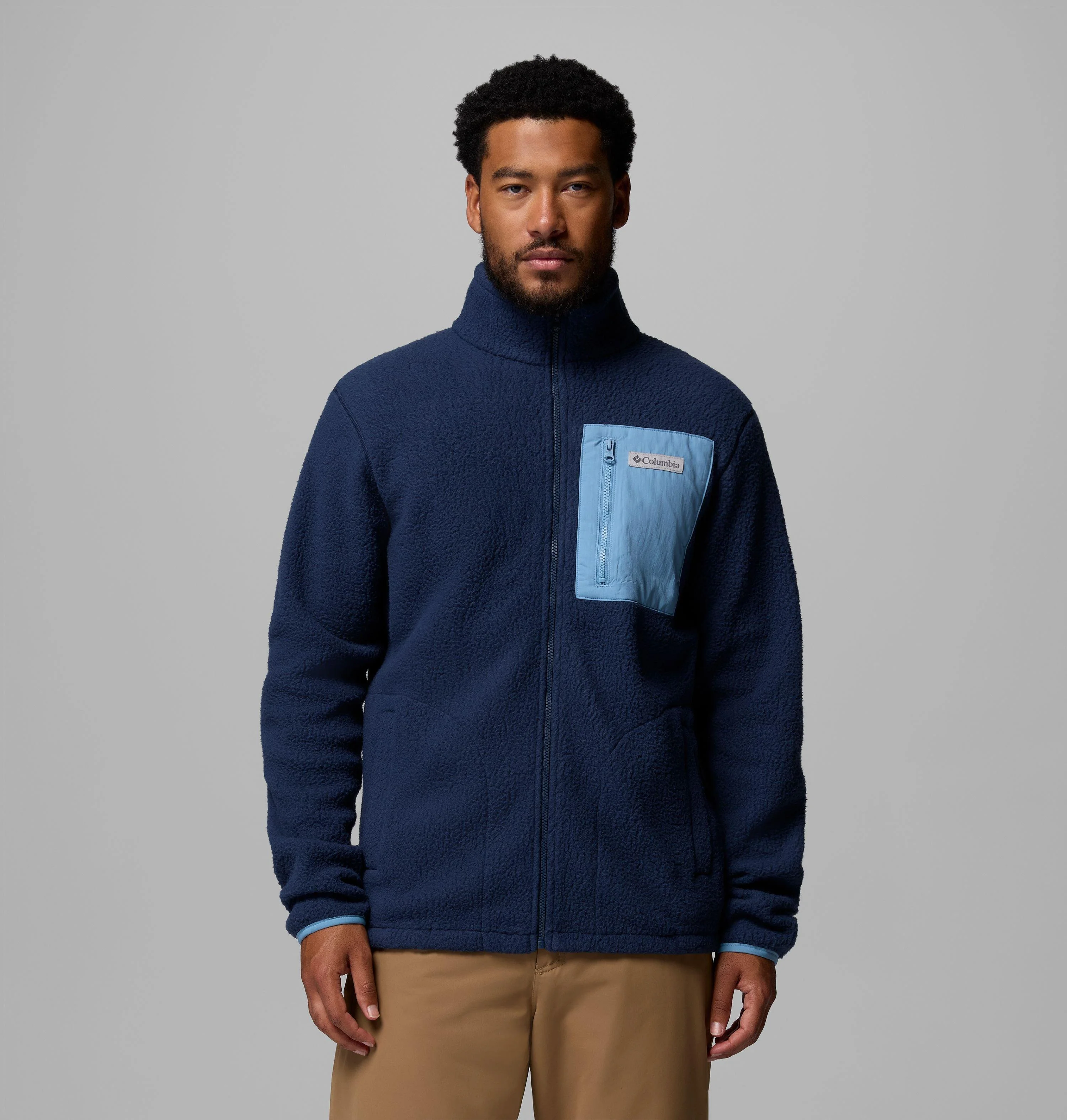 Men's Jasper Ridge Pebbled Full Zip Fleece - 1