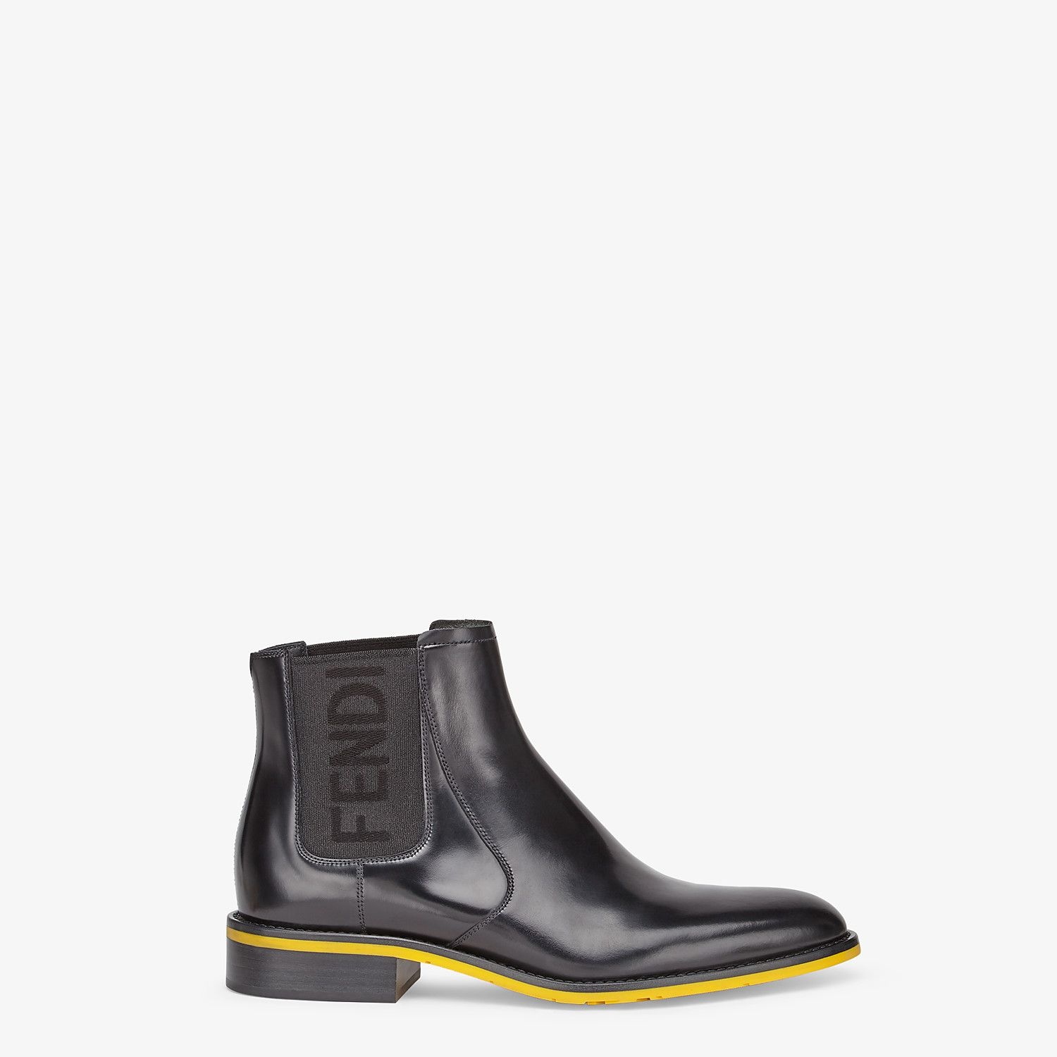 Black leather Chelsea boots - 1