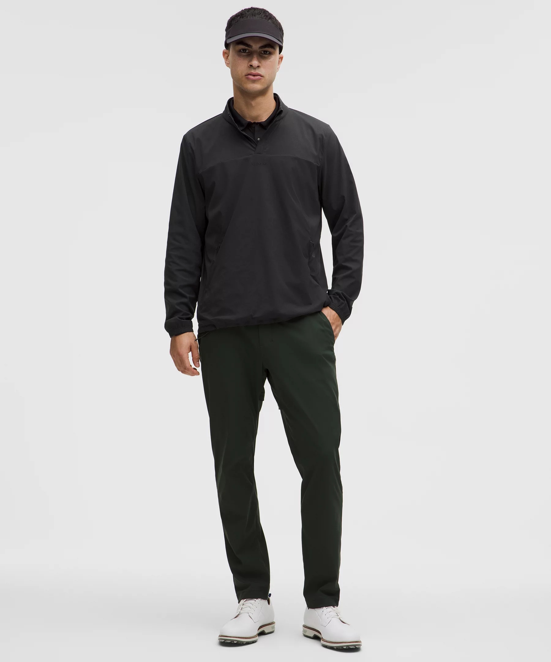Windproof Golf Pullover Quarter-Zip Jacket - 2
