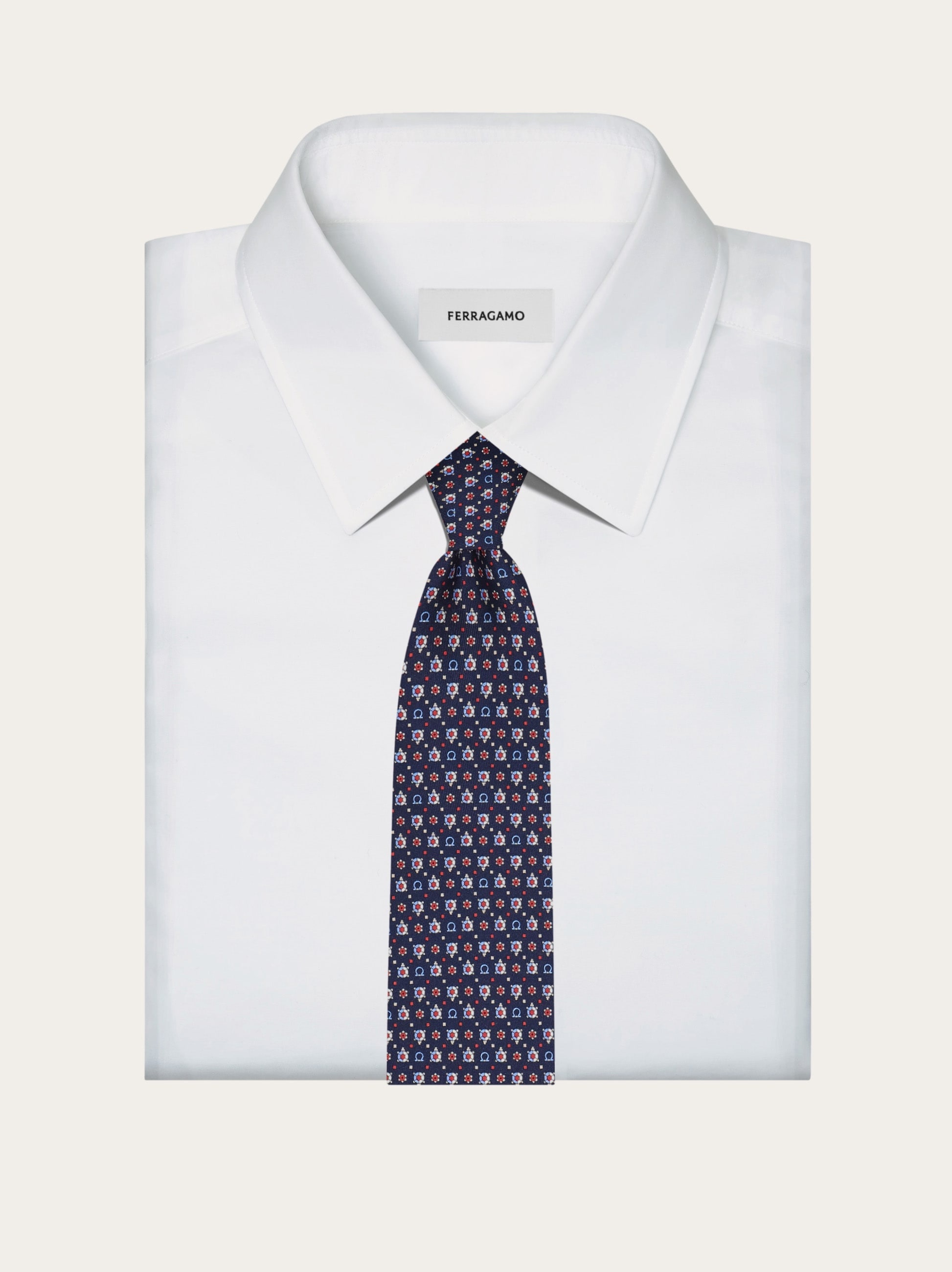 Turtle print silk tie - 4