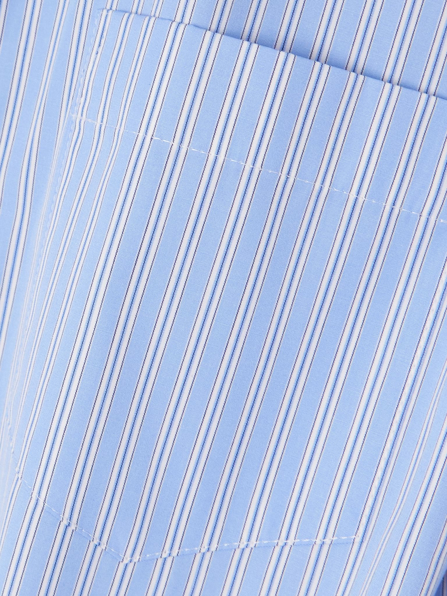 Cropped poplin shirt Light blue - 4