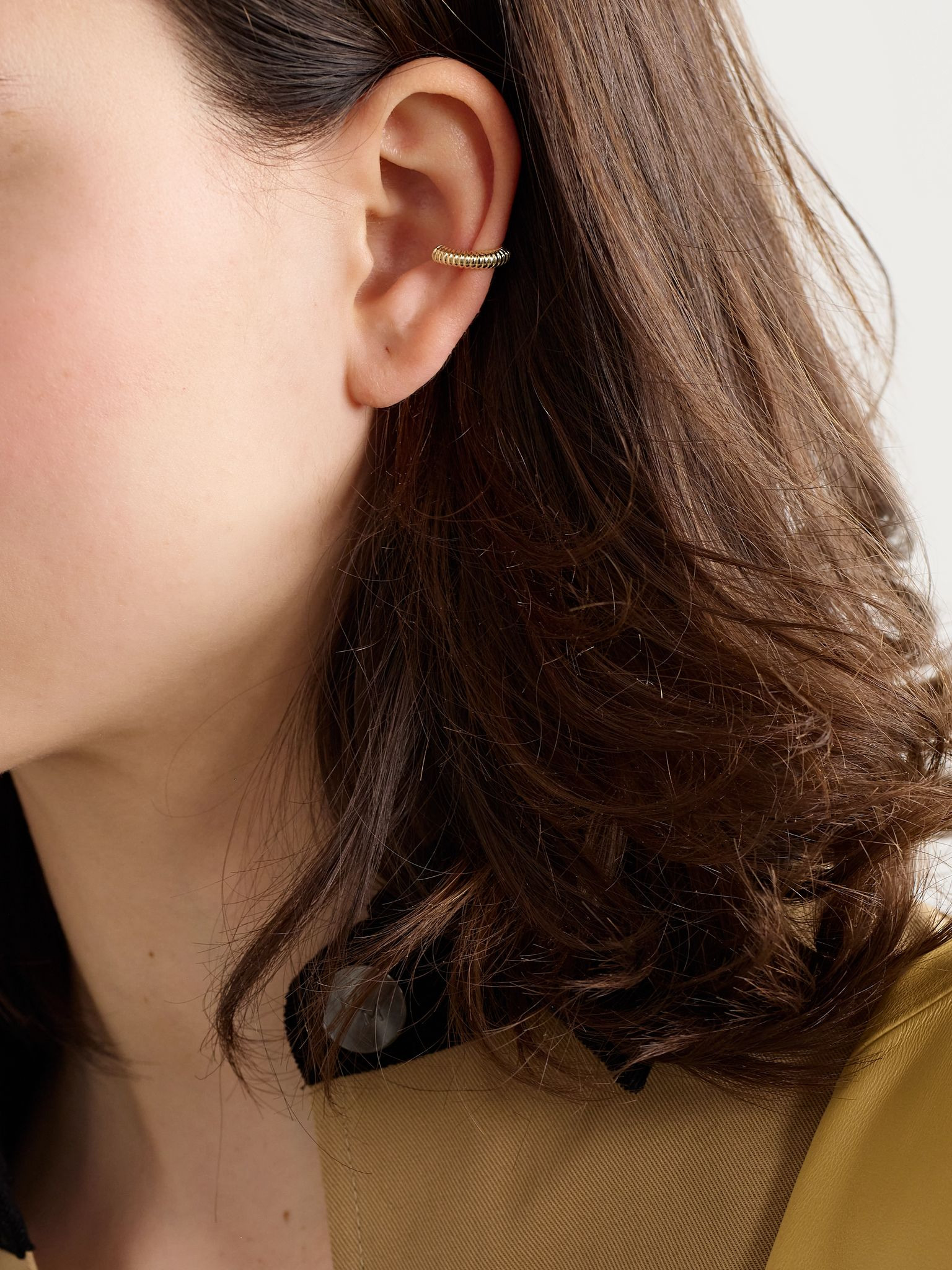 Demi 14-karat gold ear cuff Gold - 4