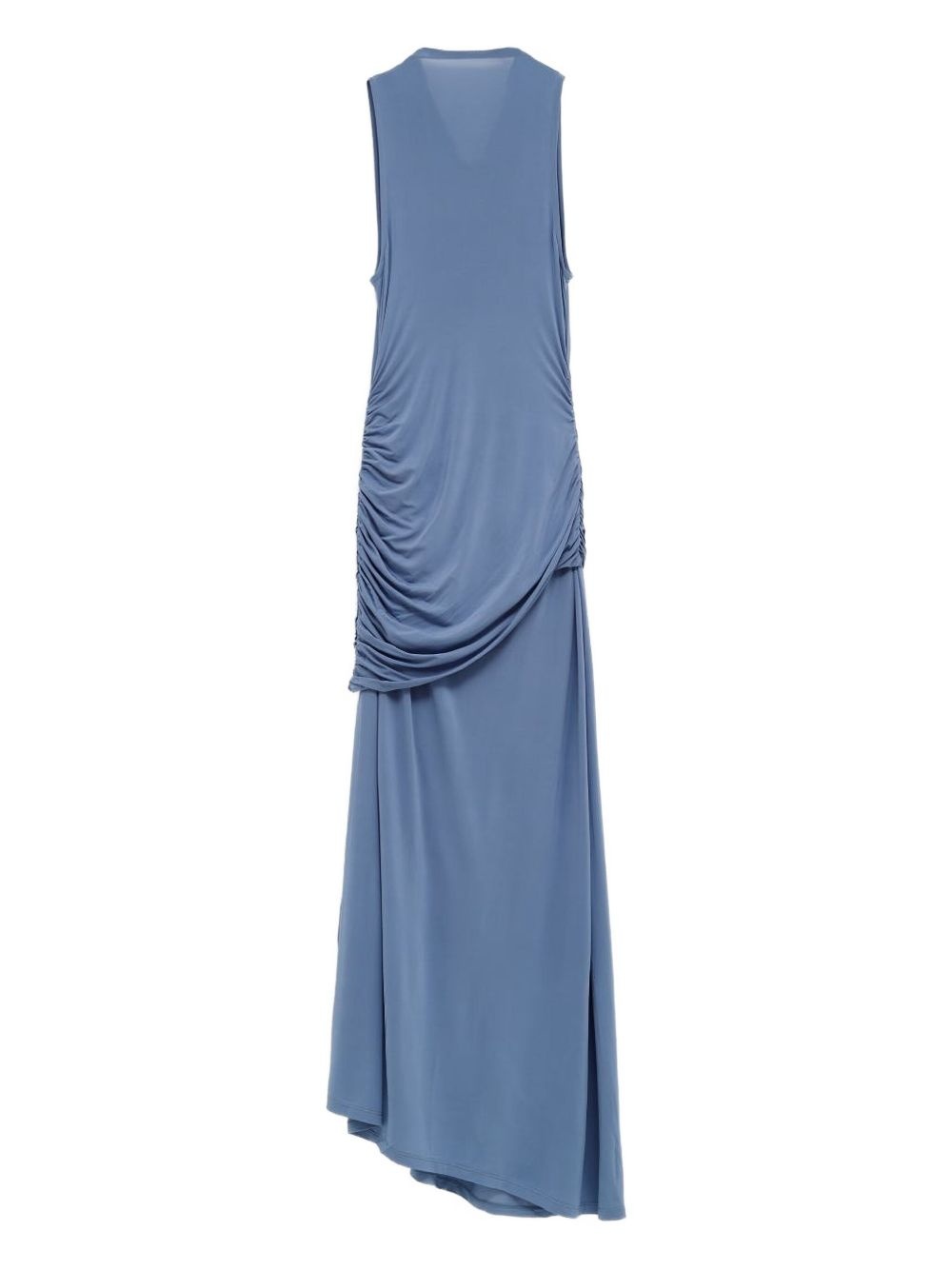 draped gathered dress - 2