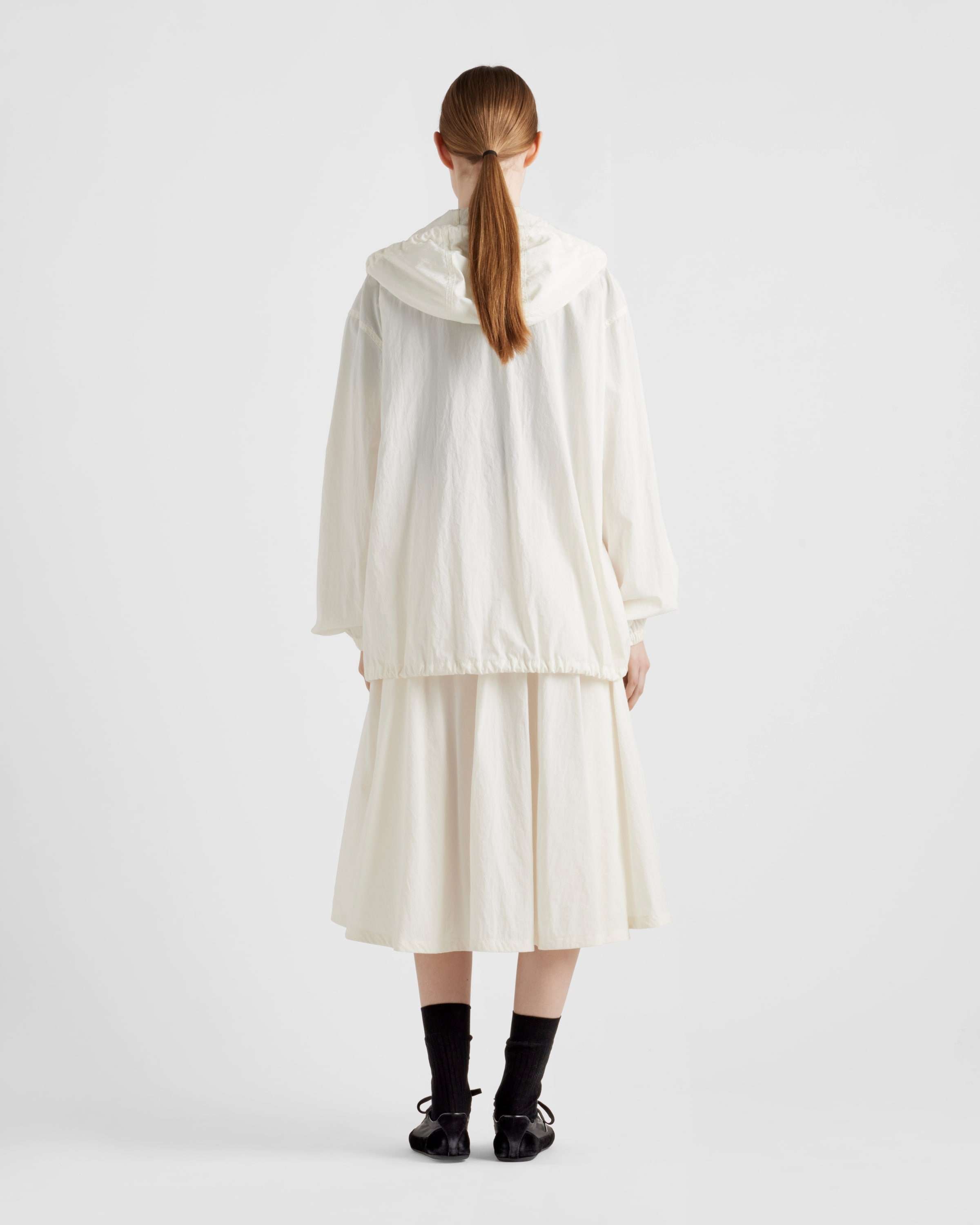 Technical pongé skirt - 5