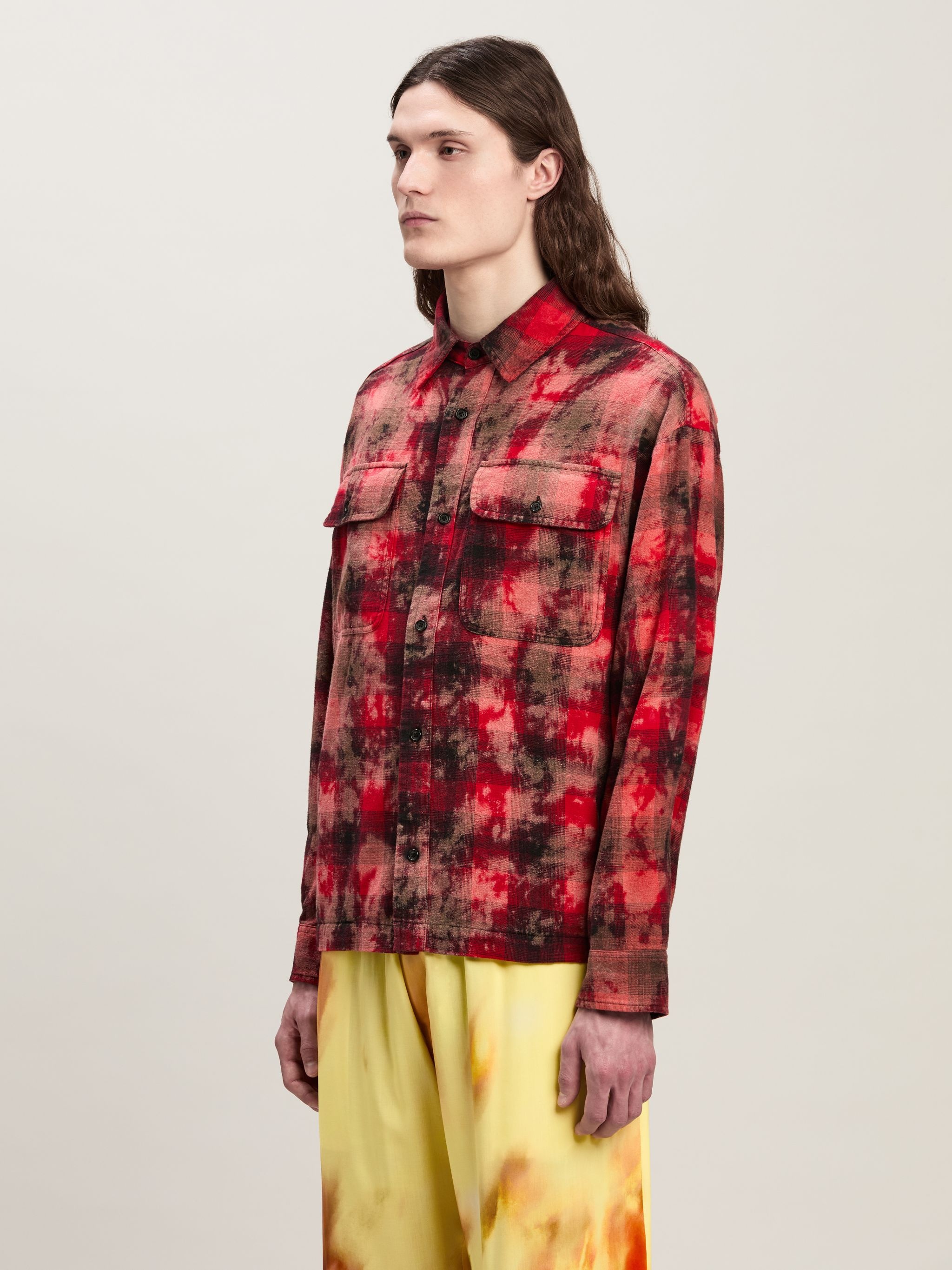 Curved Logo Check Shirt - 4