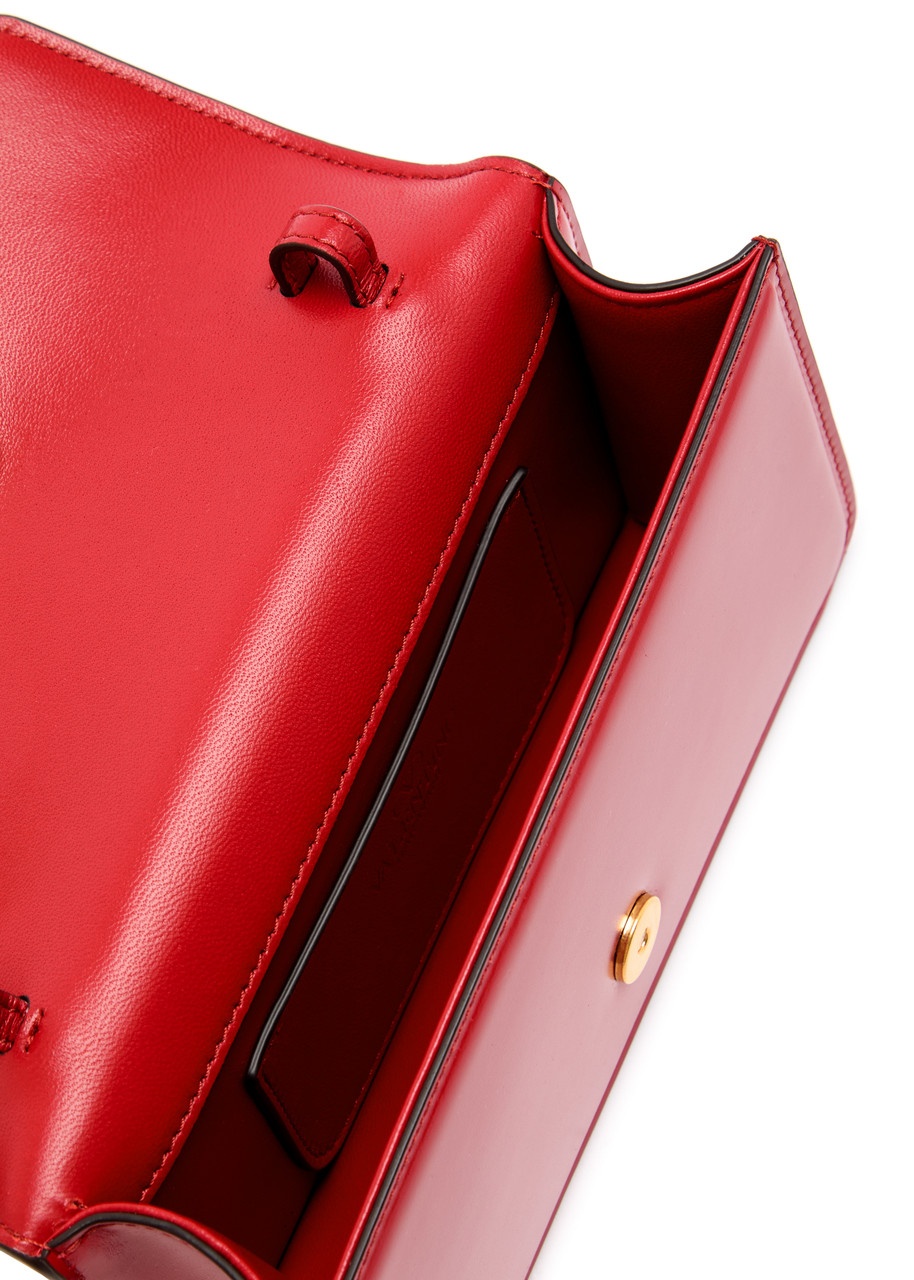 Valentino Garavani Vain Small Leather Clutch - 4