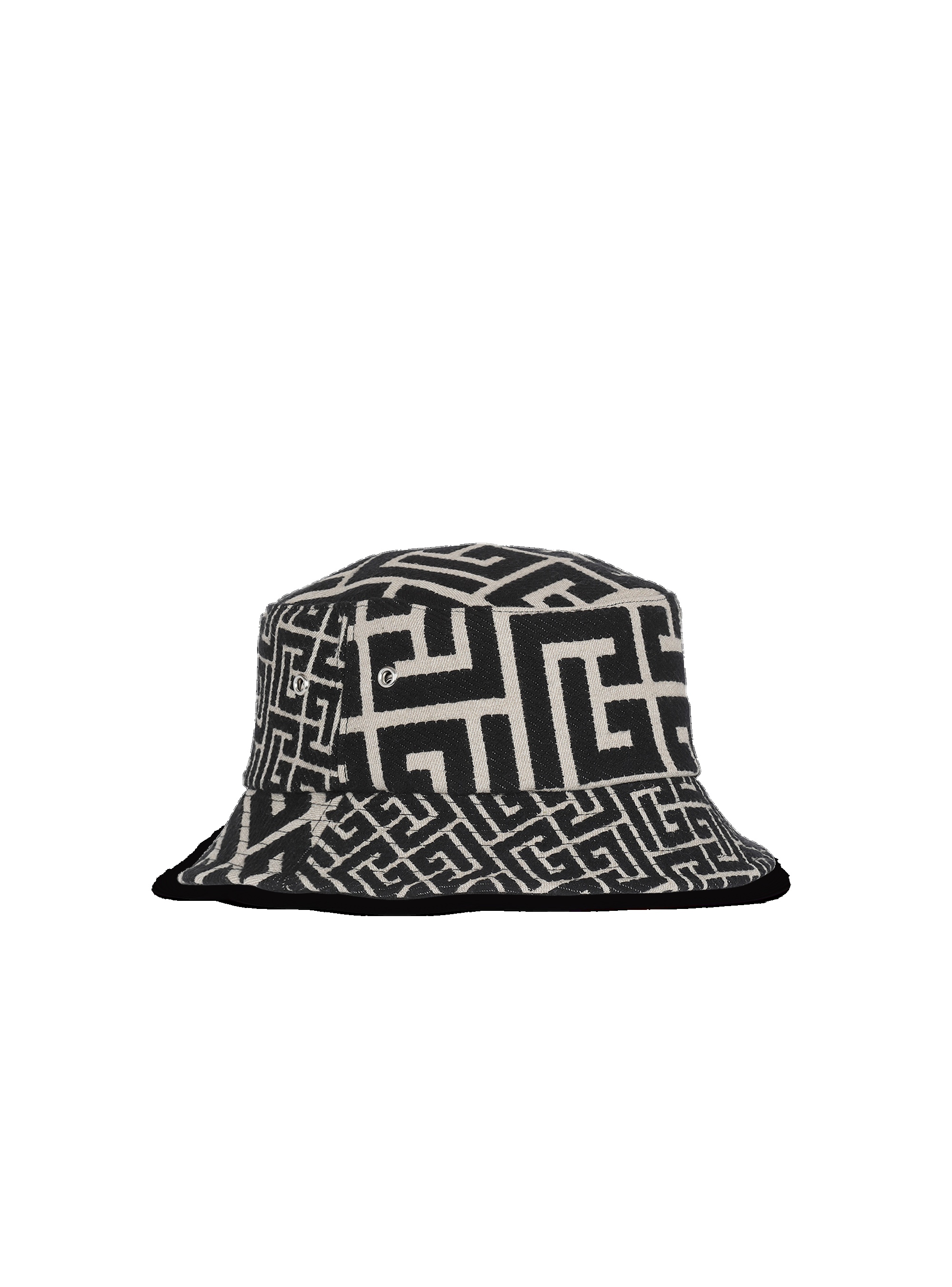 Jacquard bucket hat with Balmain monogram - 4