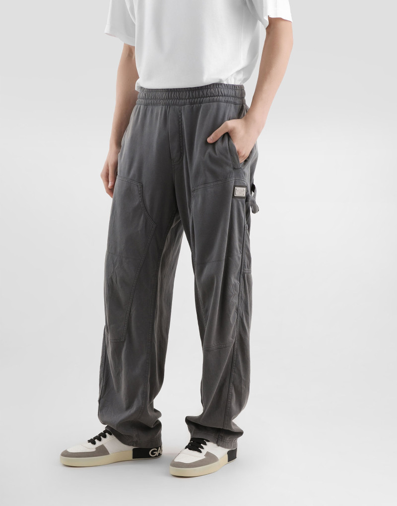 Jersey trousers with vintage treatment 4
