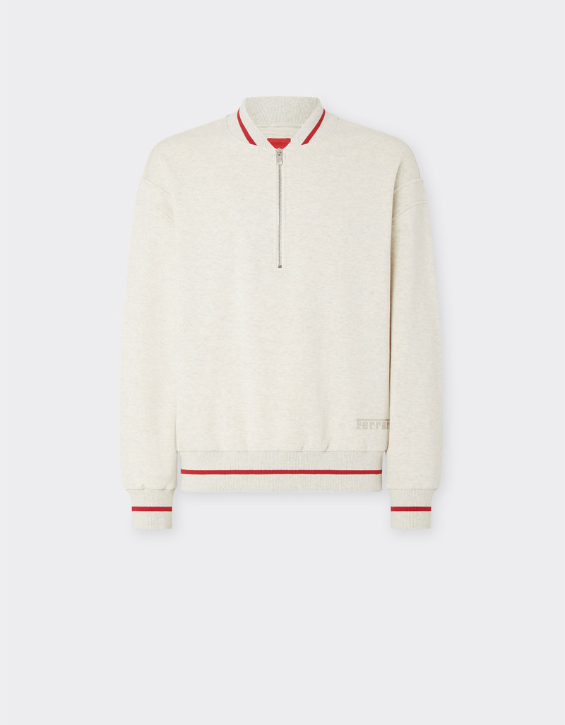 Melange cotton sweatshirt 1