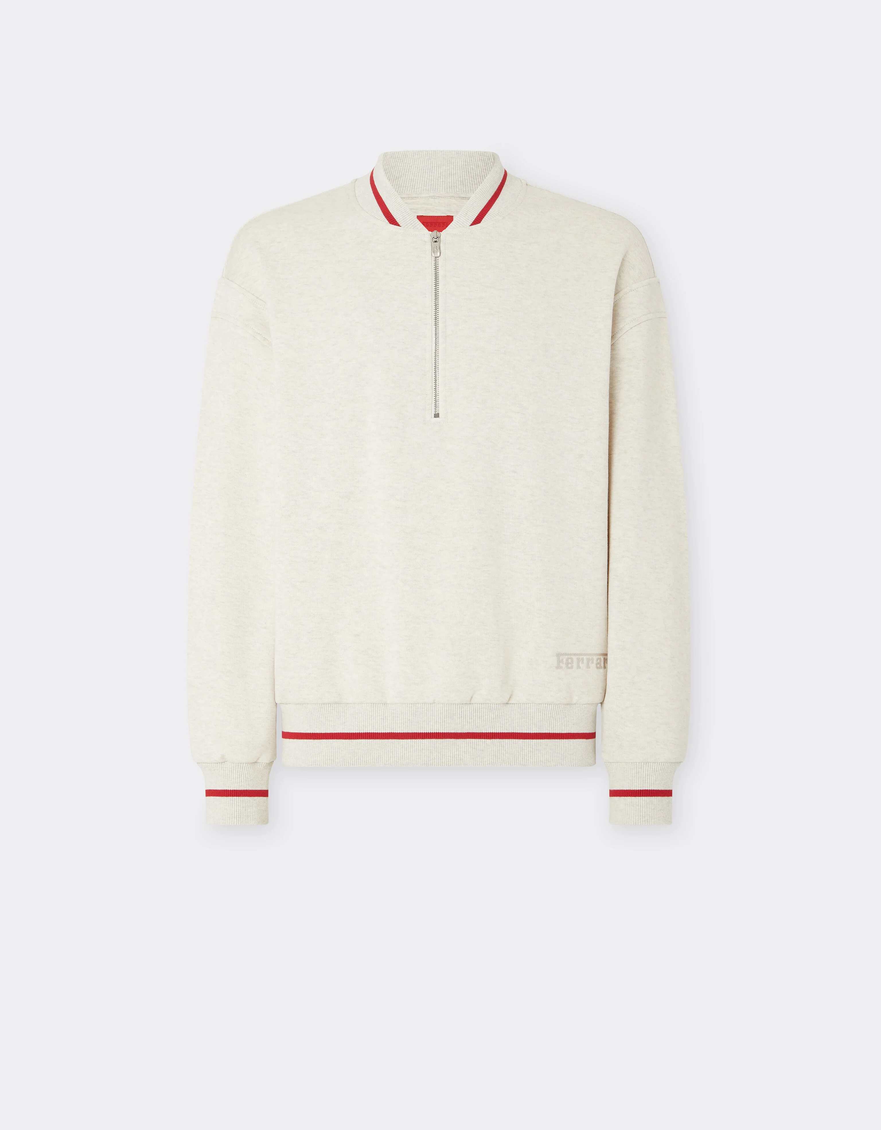 Melange cotton sweatshirt - 1