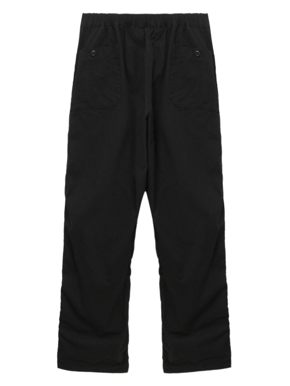 ELASTIC-WAIST POCKETED STRAIGHT-LEG TROUSERS - 5