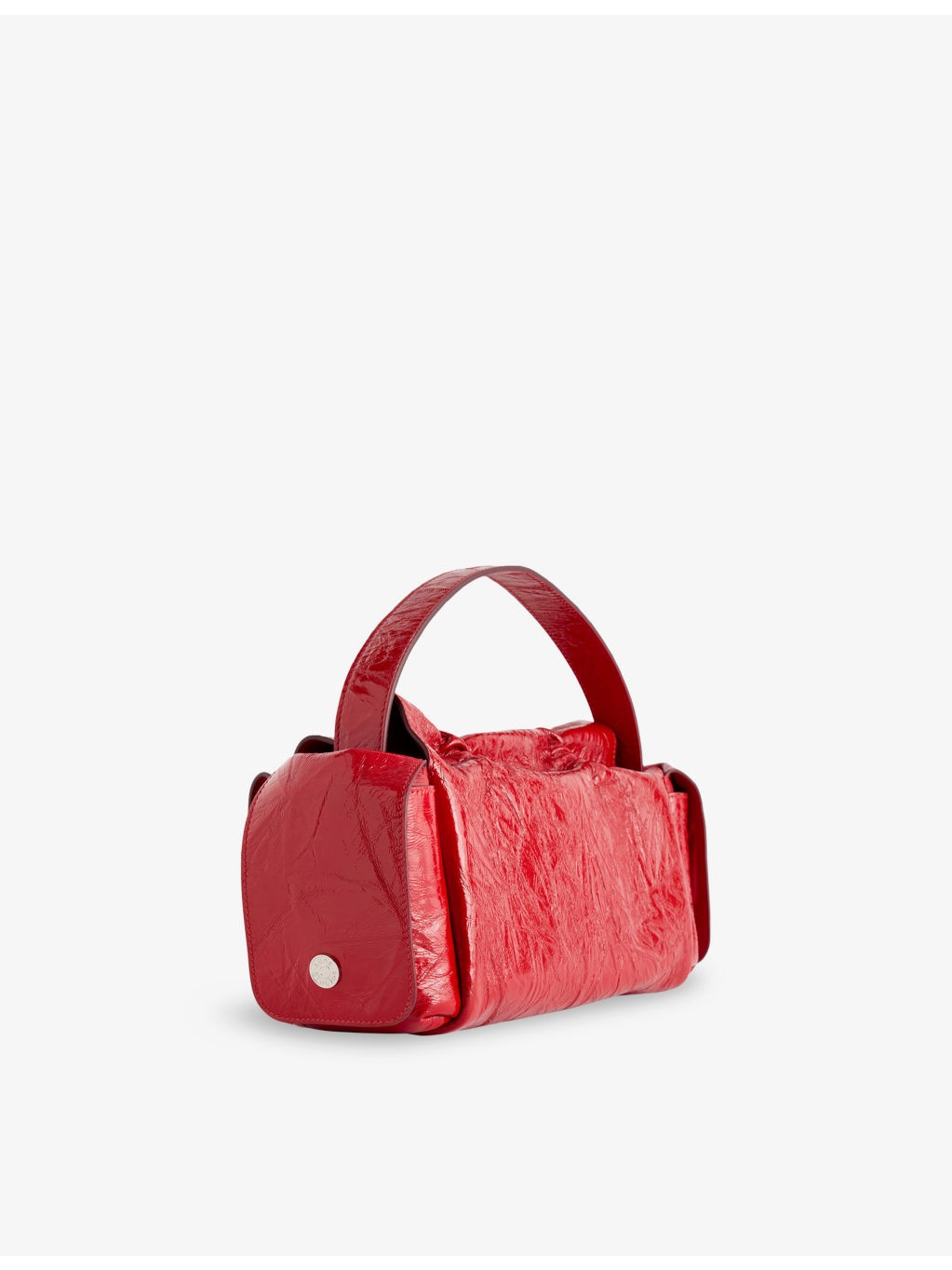 Multi-Pocket Leather Shoulder Bag - 4