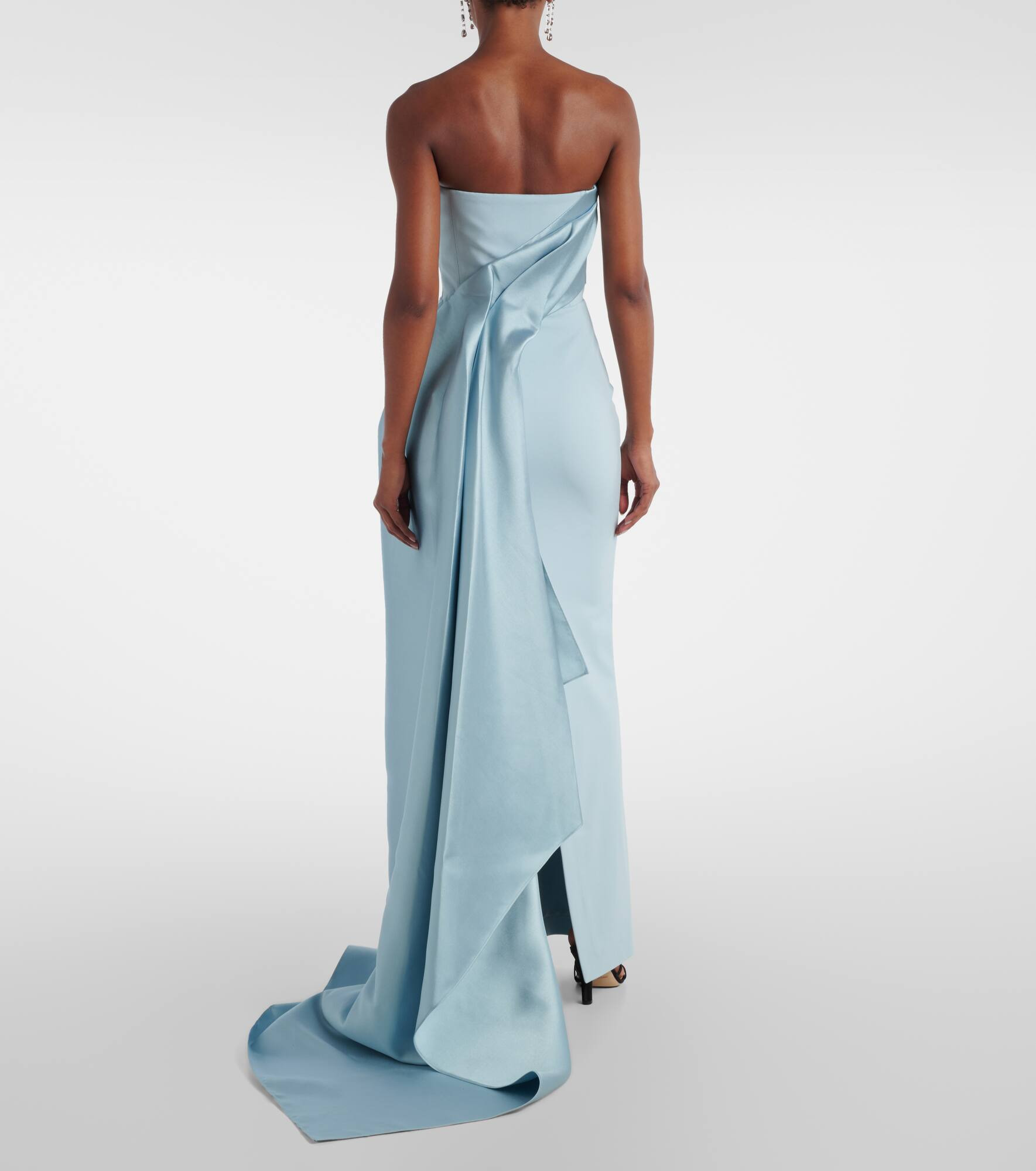 Kinsley draped strapless gown - 3