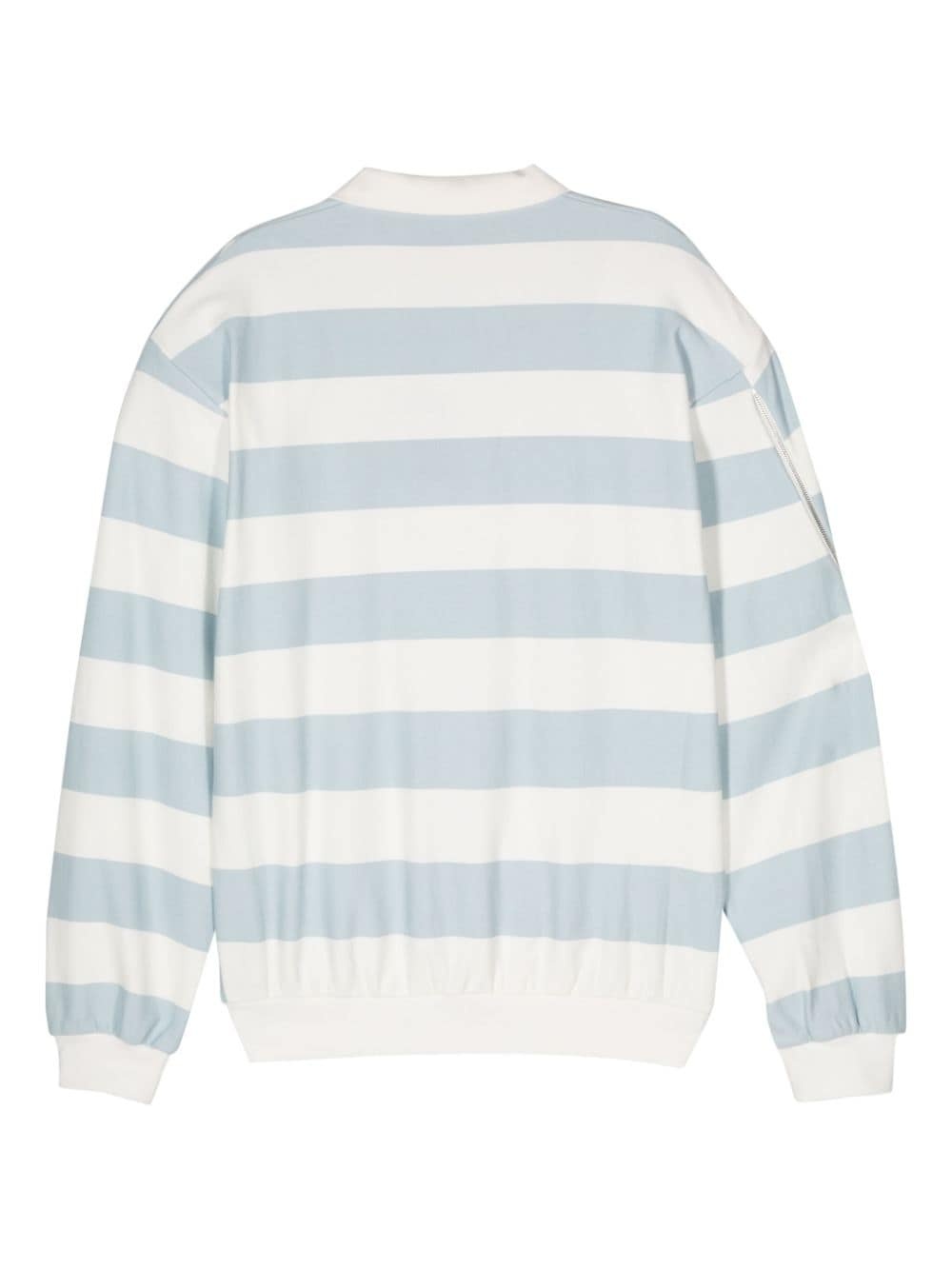 striped jersey polo shirt - 2