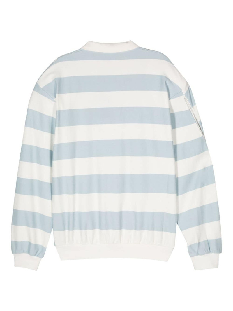 GCDS striped jersey polo shirt outlook