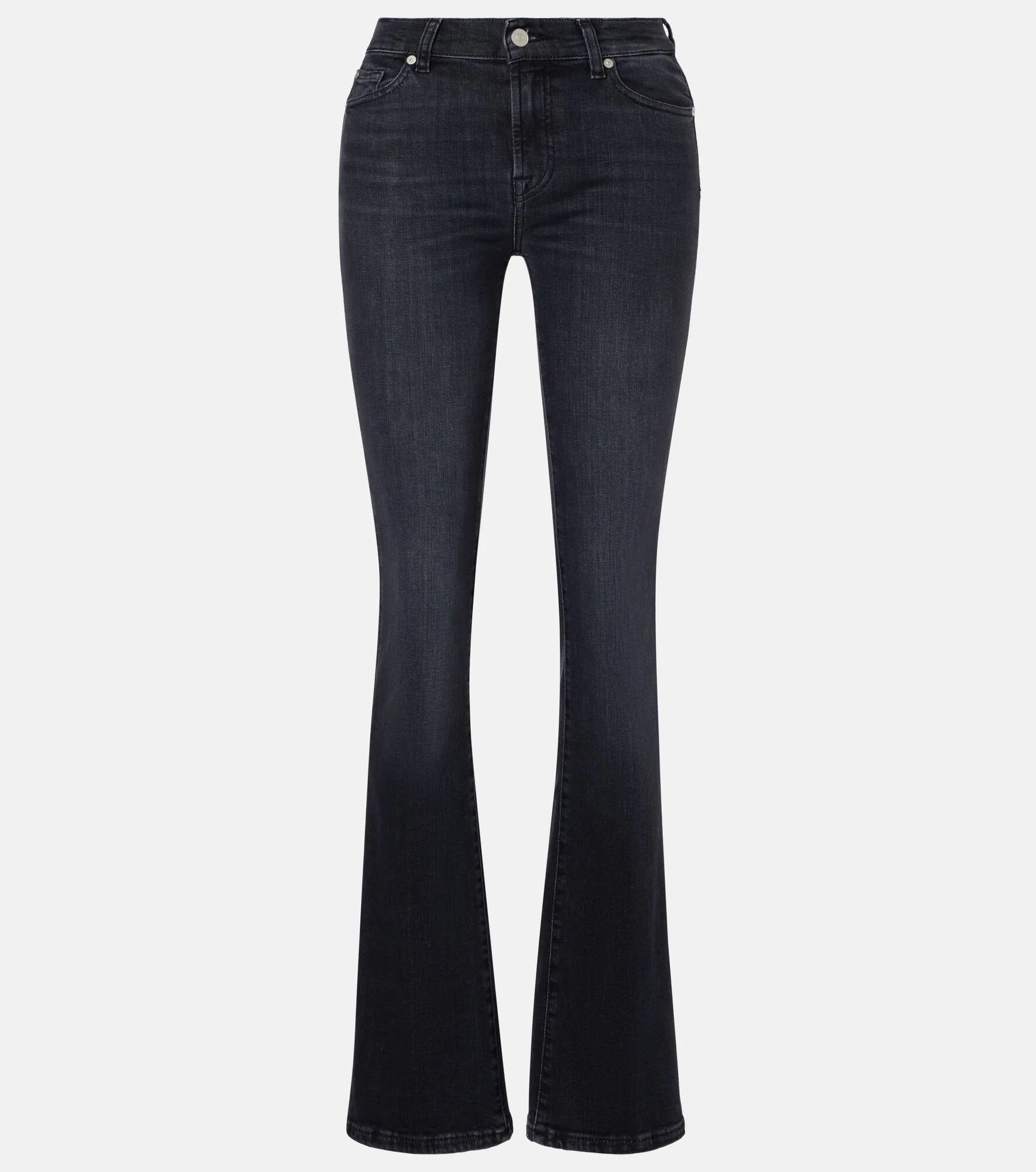 Bootcut mid-rise flared jeans - 1