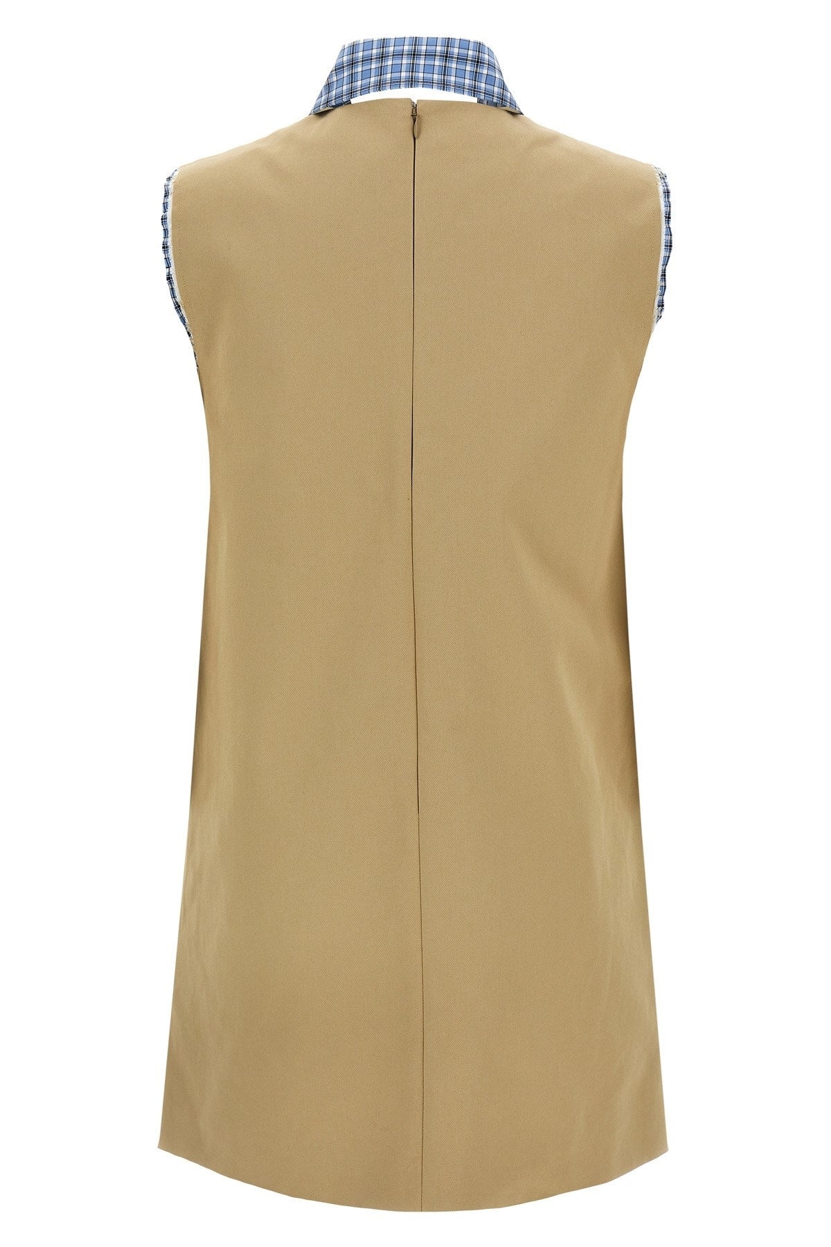 ワンピース MIU MIU Mini layered dress Miu Miu Layered Gray Wool Mini Dress – Style & Salvage