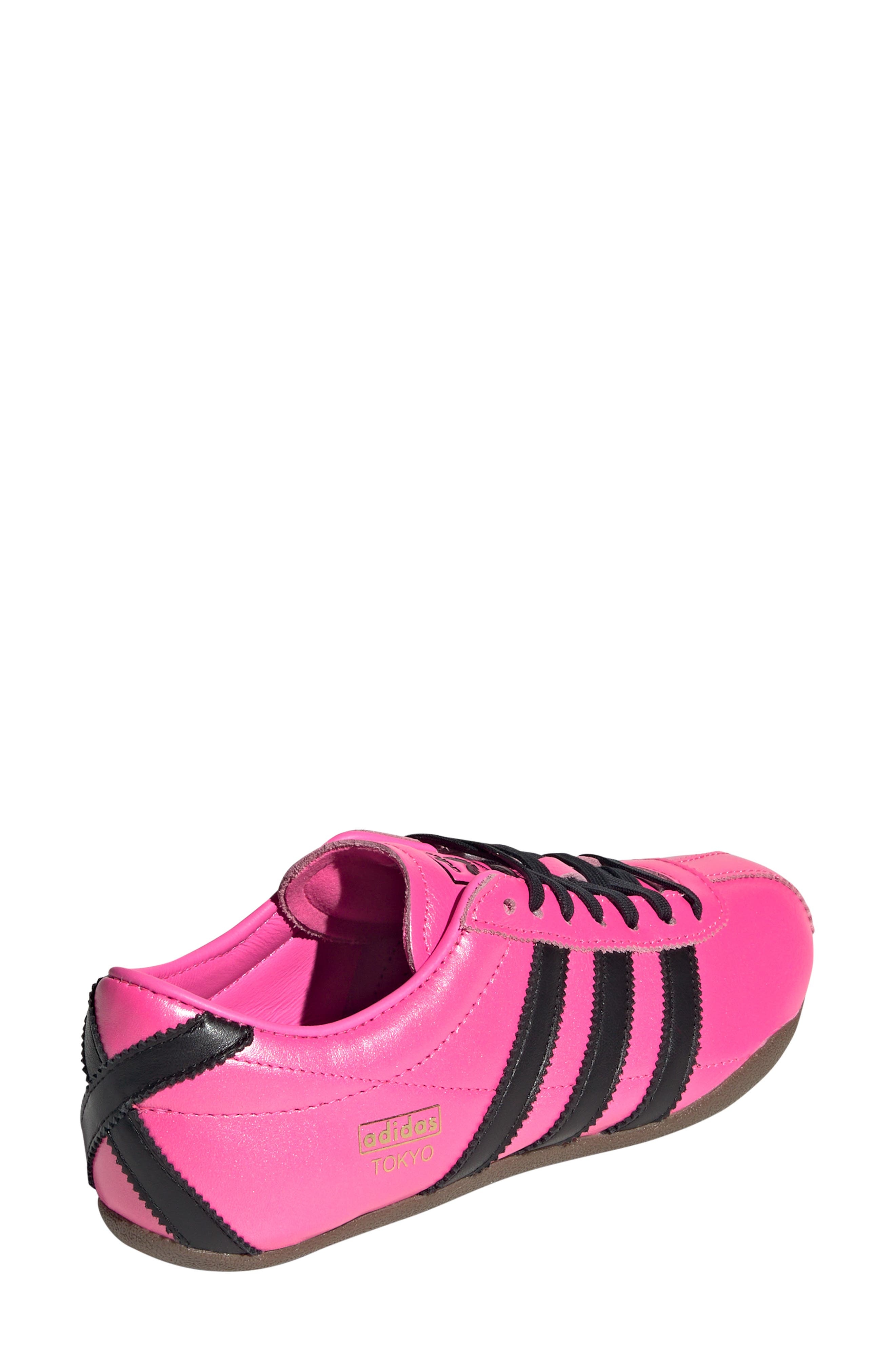 adidas Tokyo Decon Low Top Leather Sneaker in Lucid Pink/Black/Gum at Nordstrom - 2
