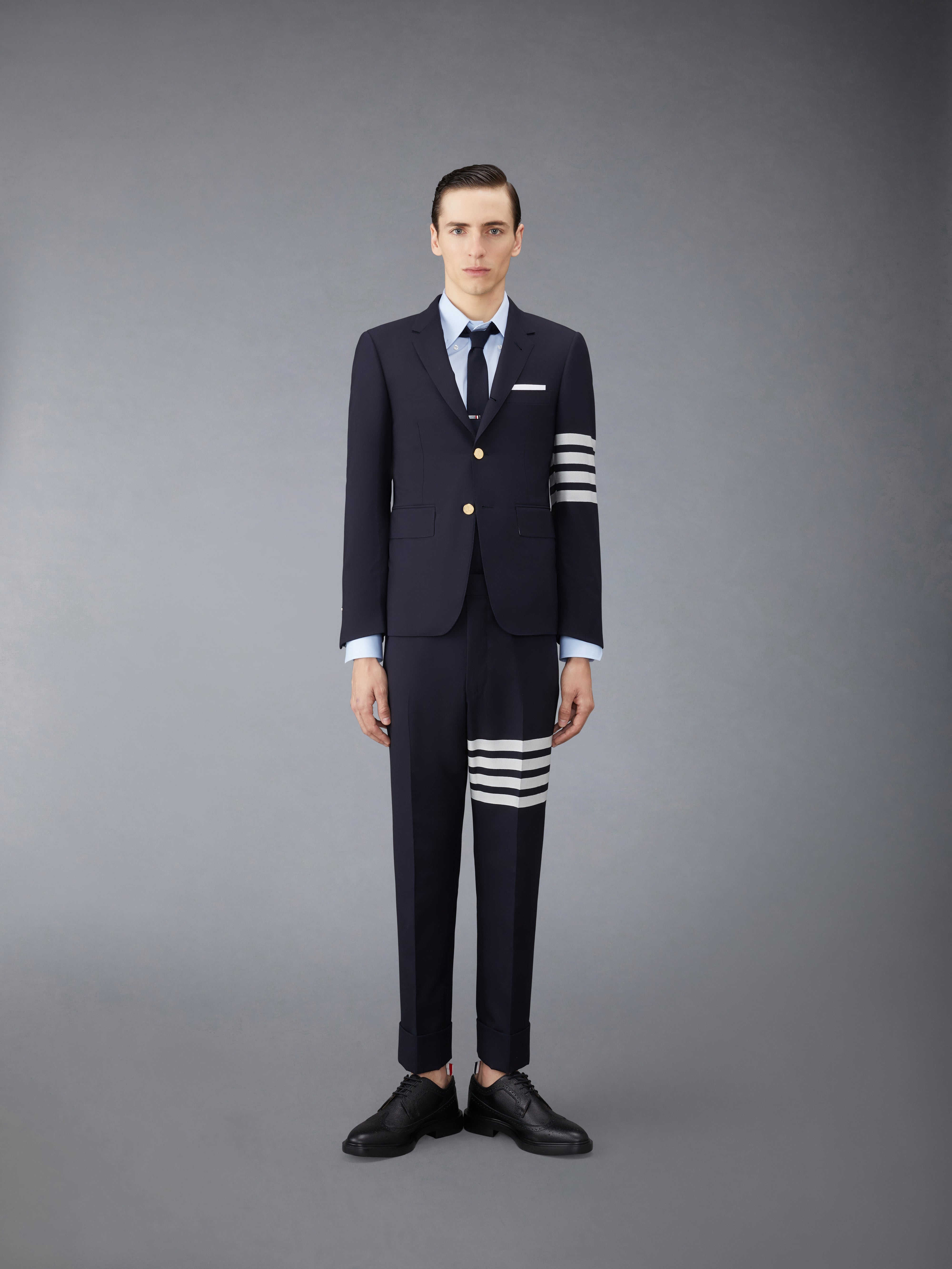 Plain Weave 4-Bar Classic Sport Coat - 3