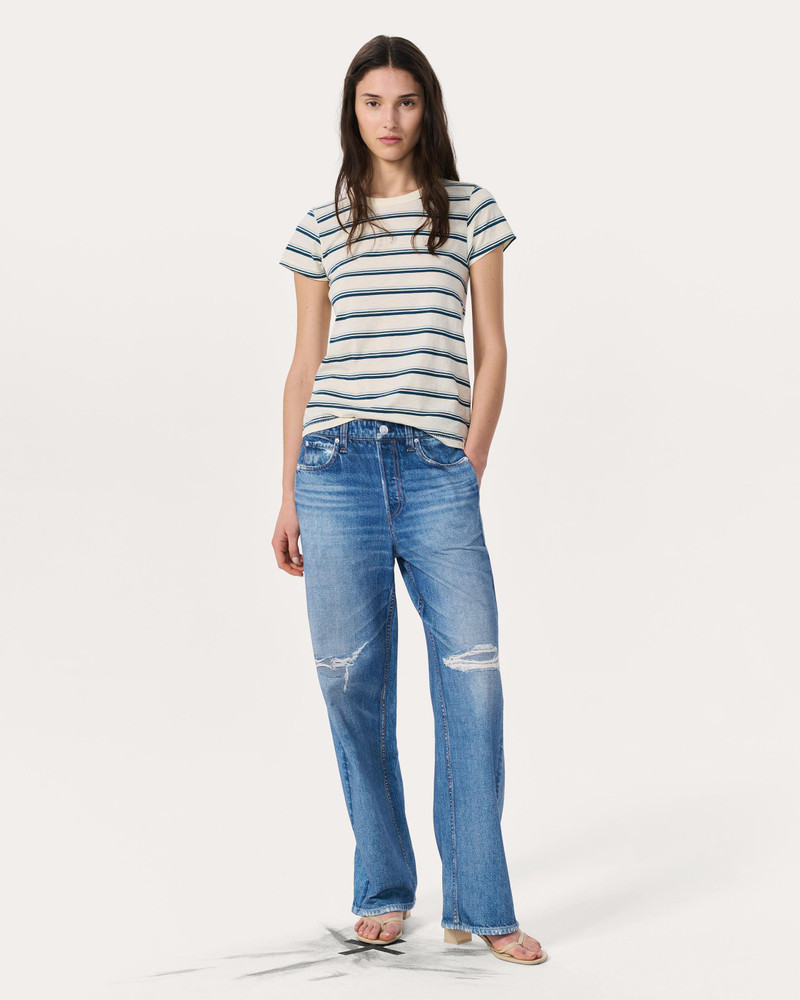 rag & bone The Slub Striped Tee outlook