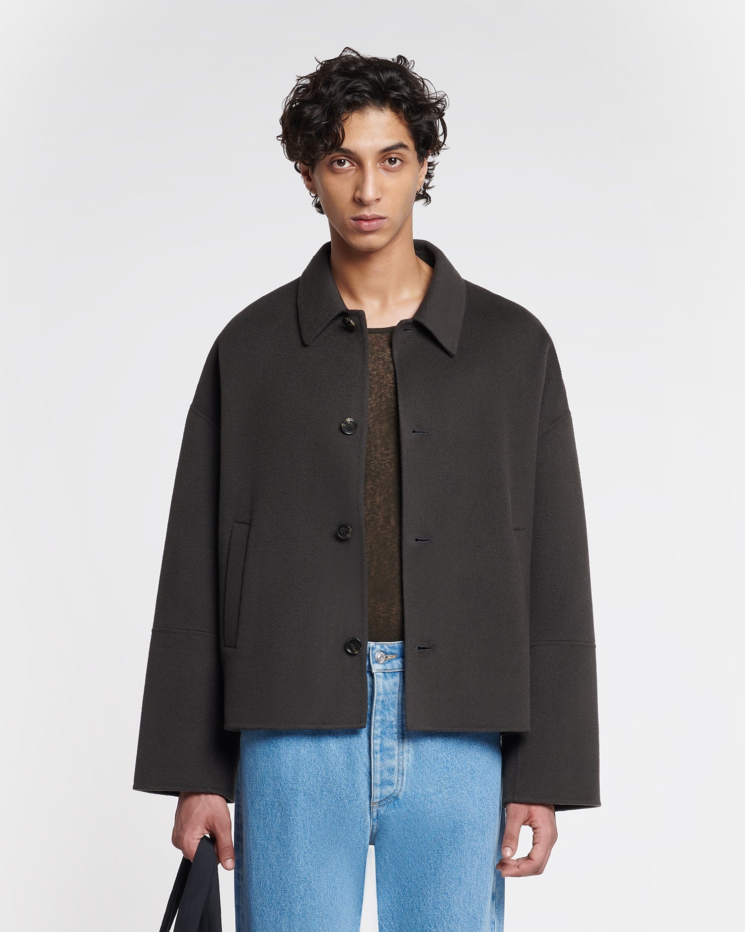 Double Wool And Silk Blend Jacket - 2
