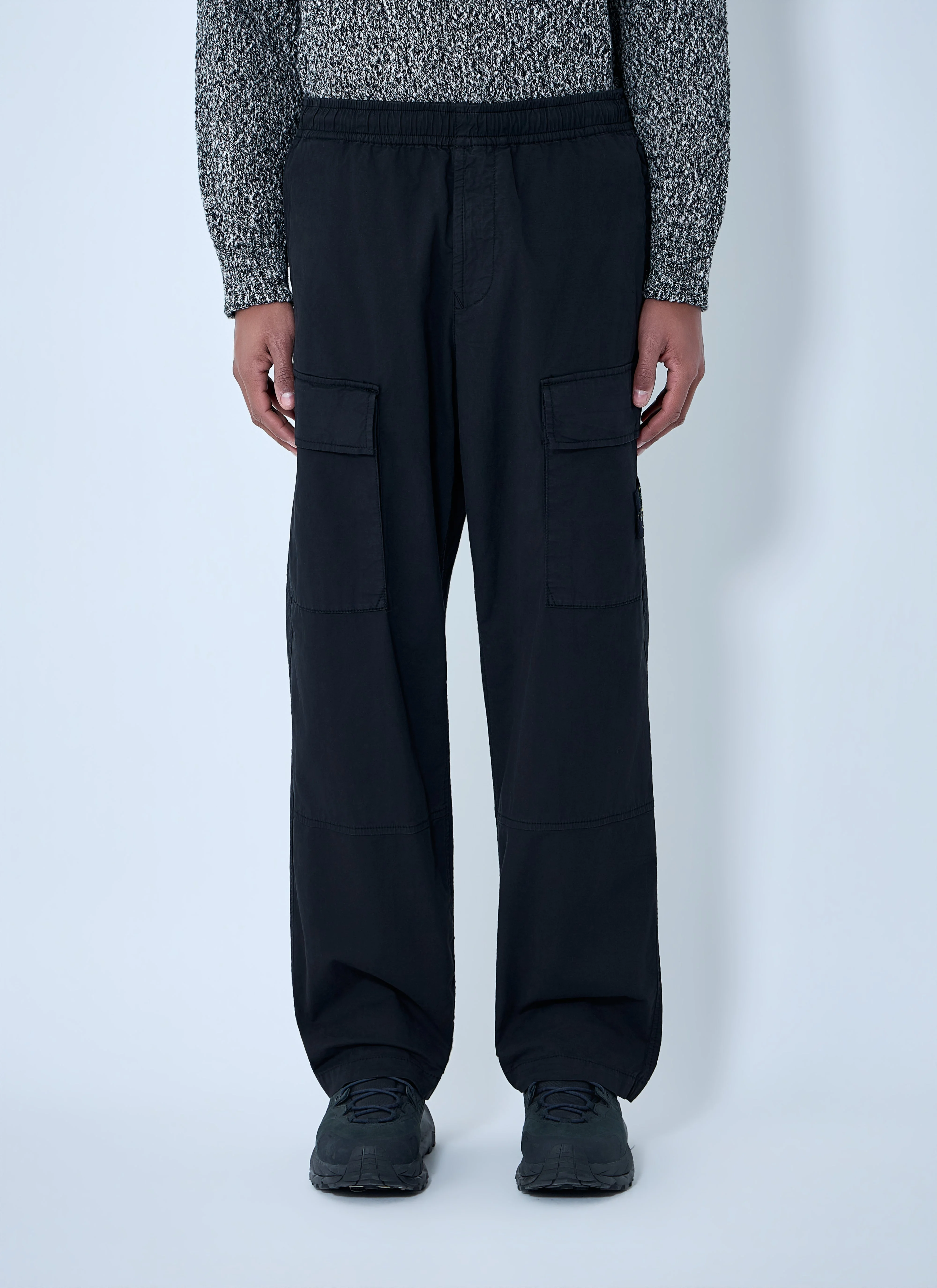 Stone Island Men Logo Patch Pants - 1