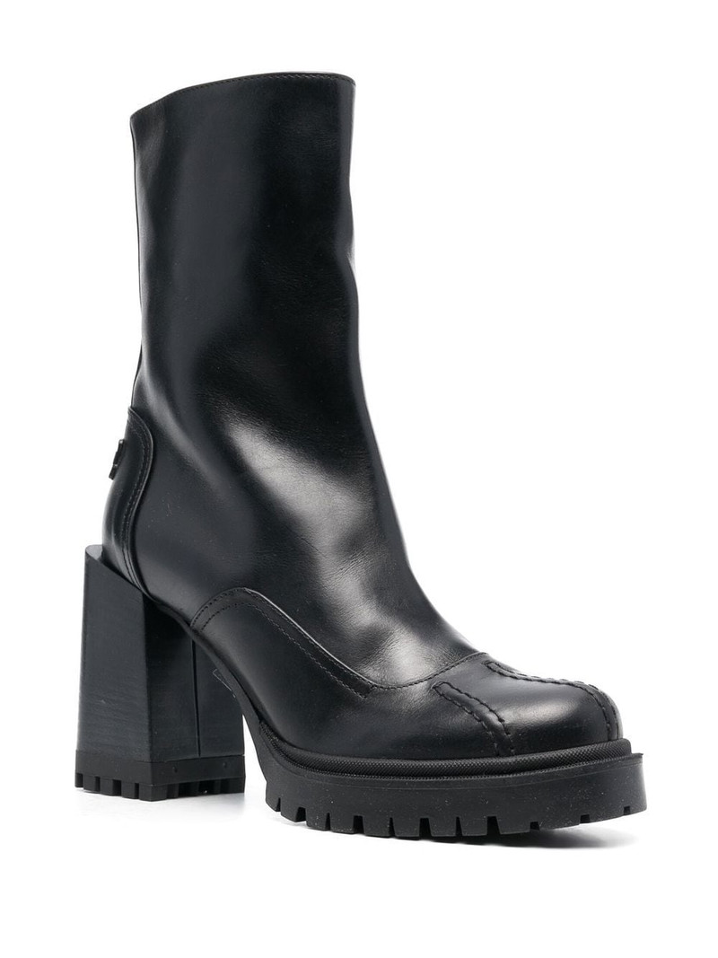 FURLA ankle 90mm block heeled boots outlook