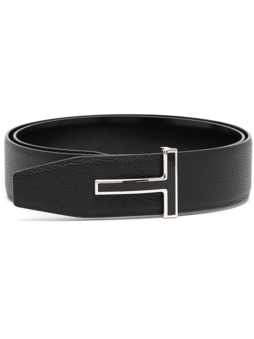 T-buckle leather belt - 1