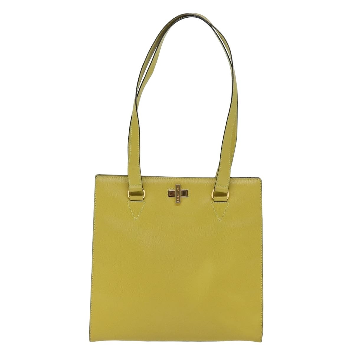 CELINE Tote Bag Leather Yellow - 13