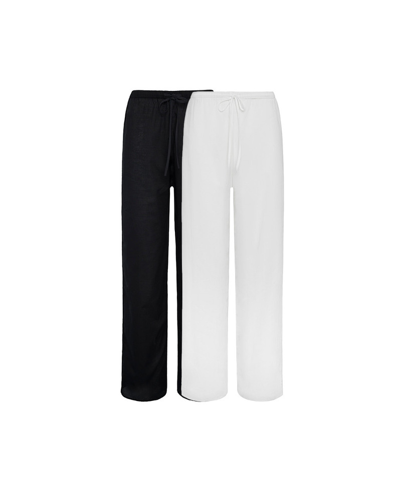The Pant 2-Pack: Cotton Voile Black & White 1