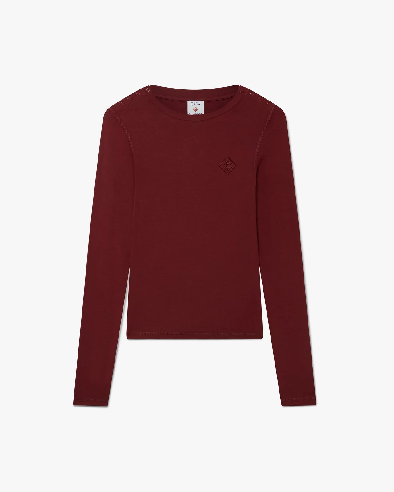 Burgundy Long Sleeve T-Shirt - 1