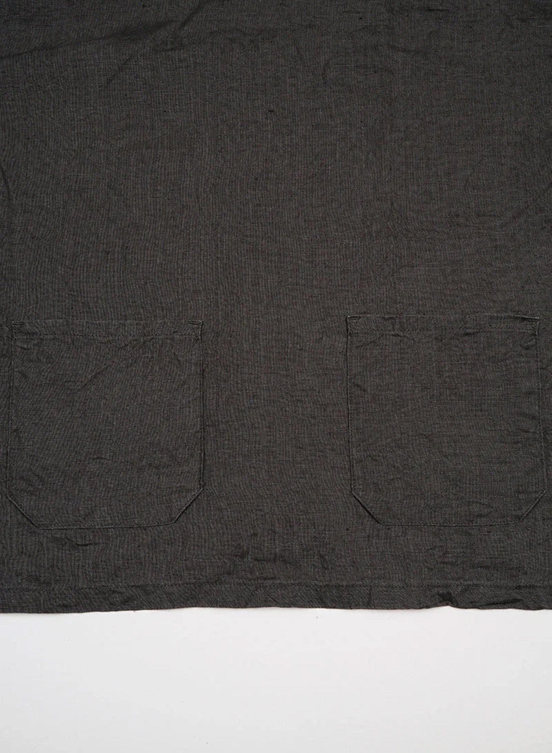 French Pullover Shirt Hemp in Charcoal Grey - 8