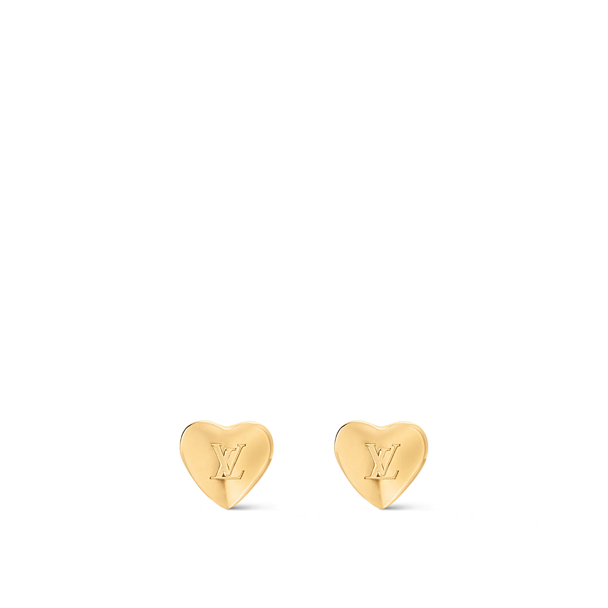 LV Heart Earrings - 1