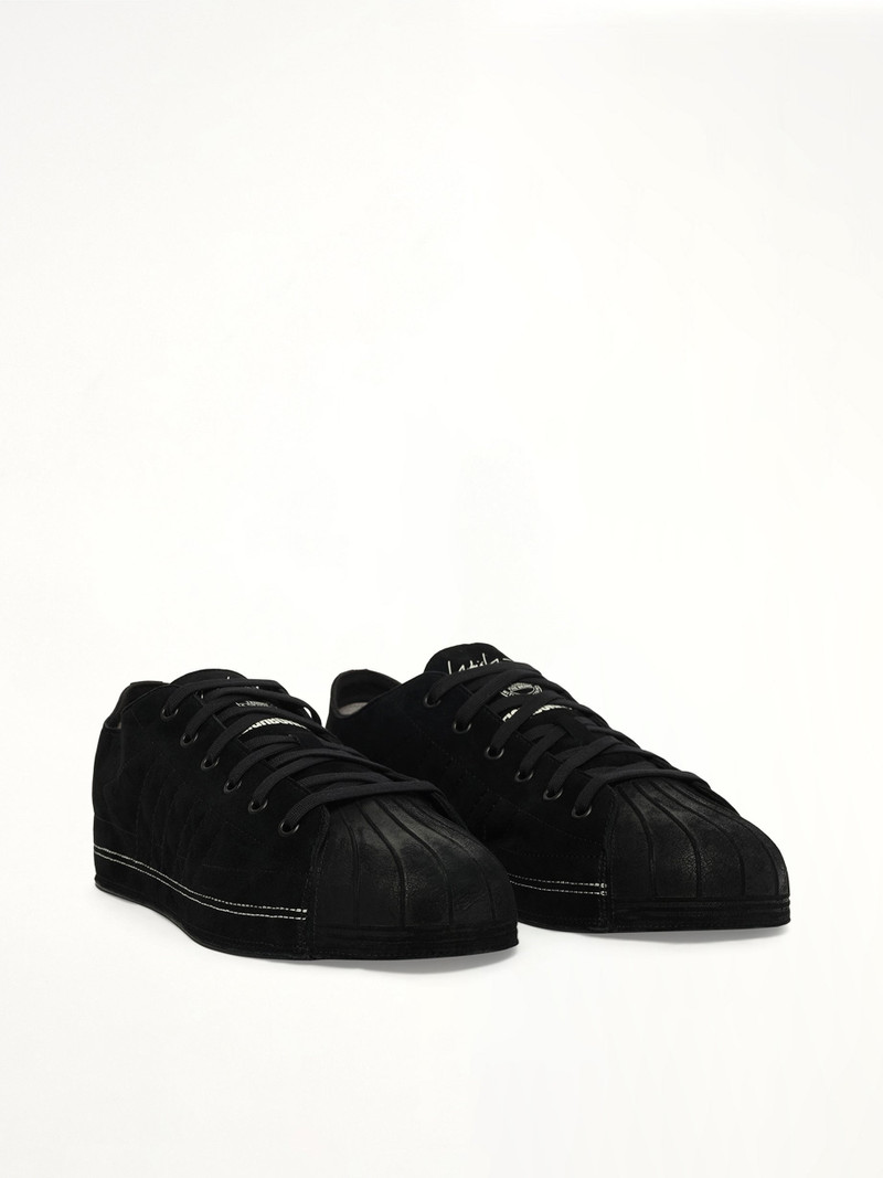 Y-3 Y-3 X NBHD Nizzastar Lo Sneaker in Black/Off White outlook