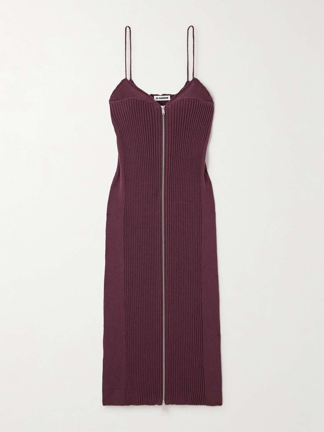 Ribbed cotton midi dress - 1