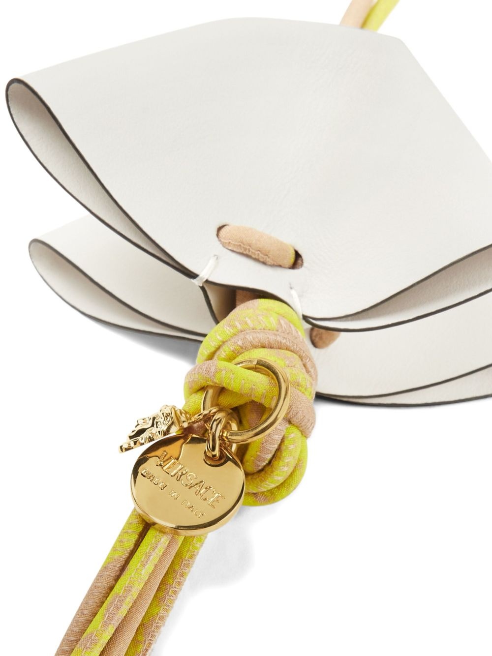 Medusa leather-tassel keyring - 3