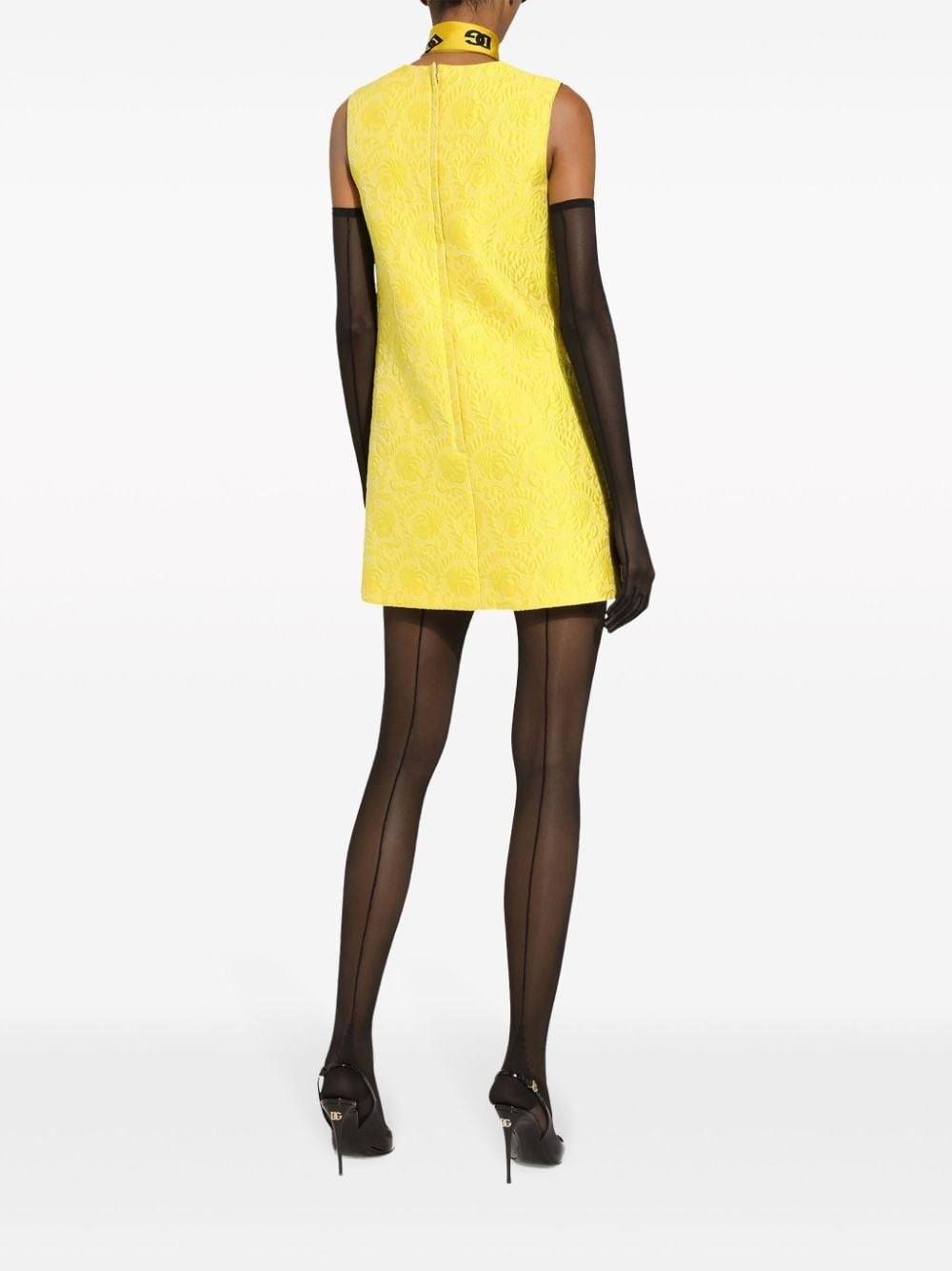 sleeveless A-line minidress - 4