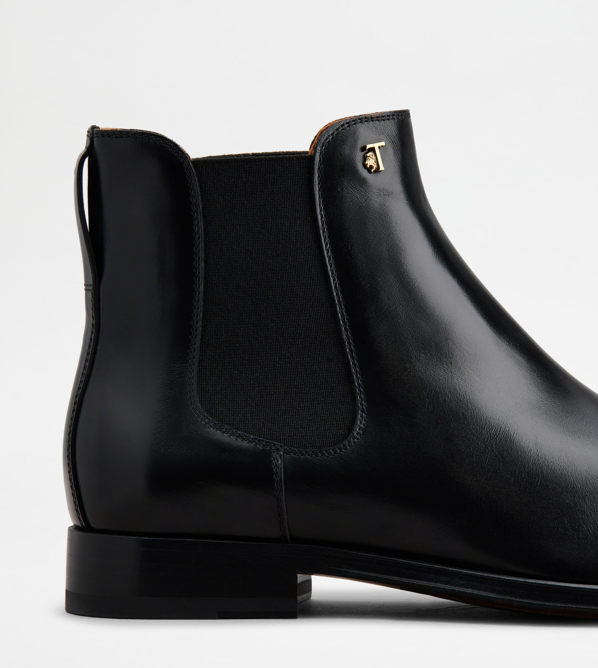 ANKLE BOOTS IN LEATHER - BLACK - 5