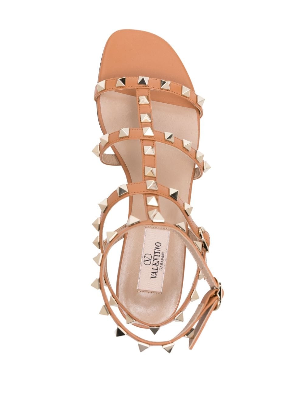 Rockstud cage-design sandals - 4