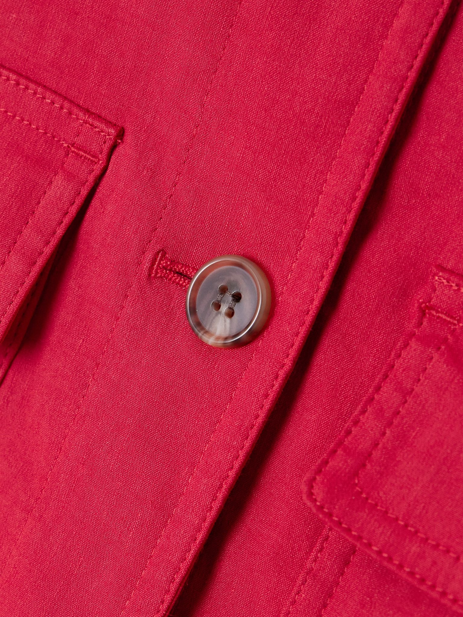 Linen-blend jacket Red - 4