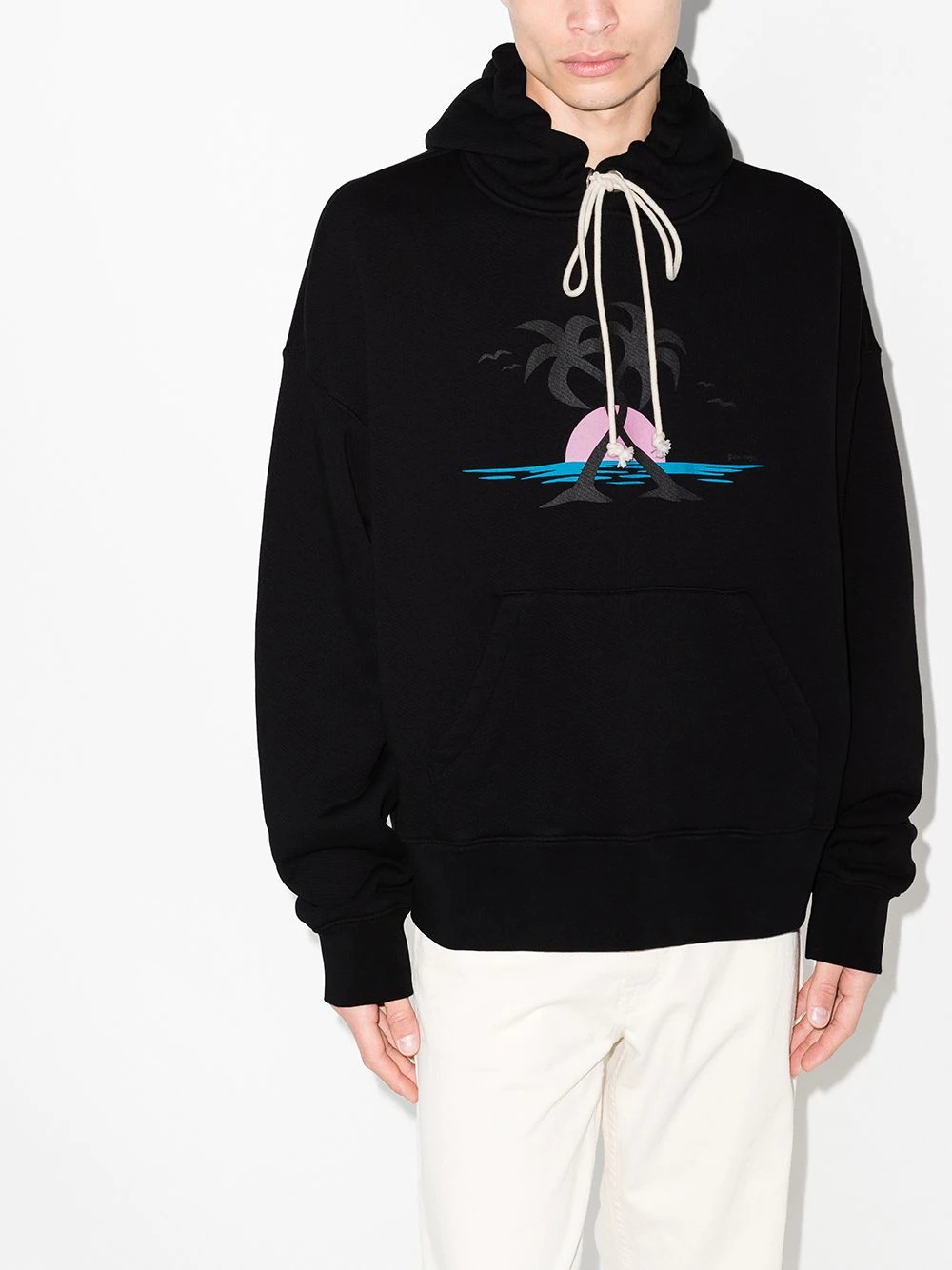 Hugging Palms-print hoodie - 2